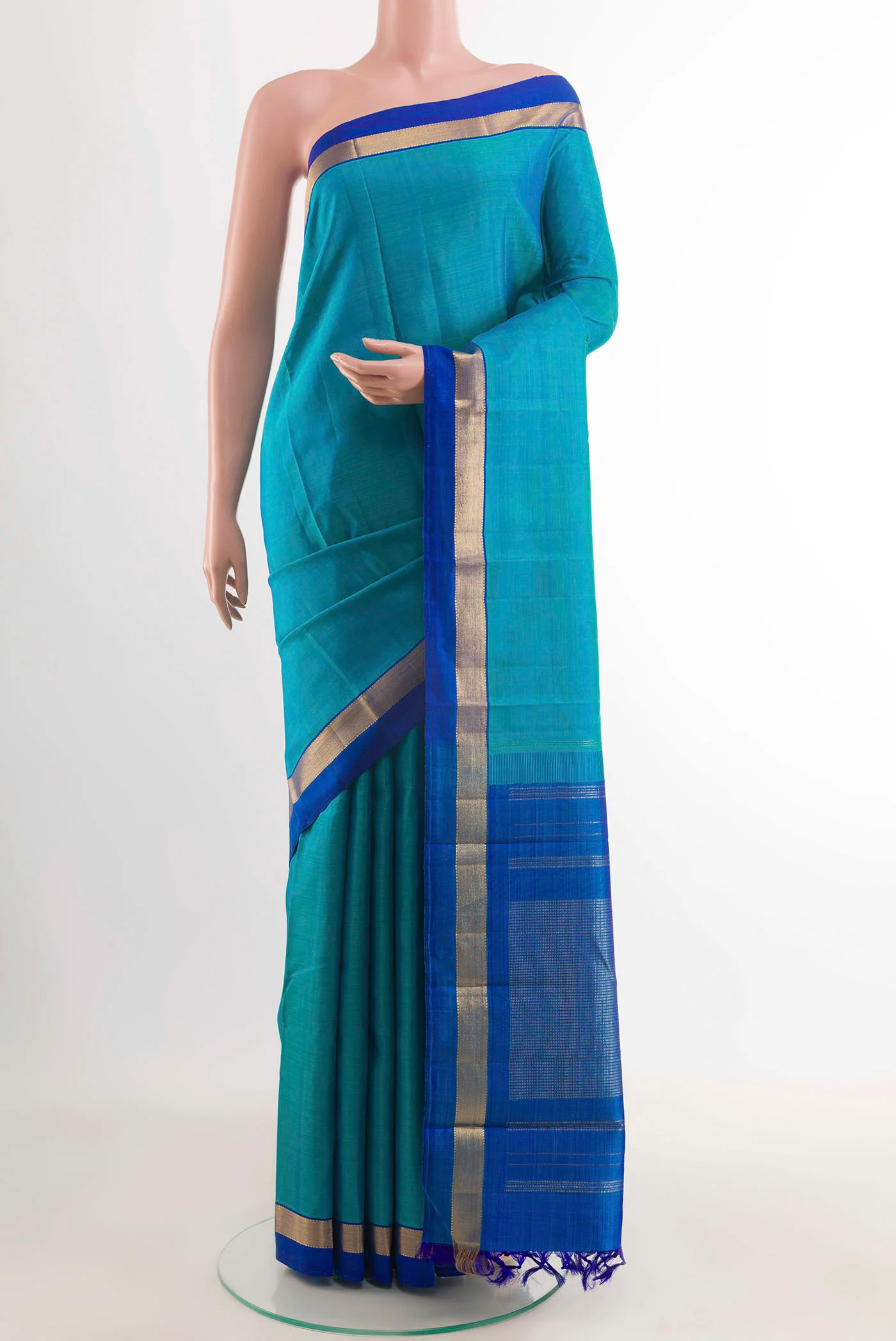 Blue Kanjivaram Silk Saree