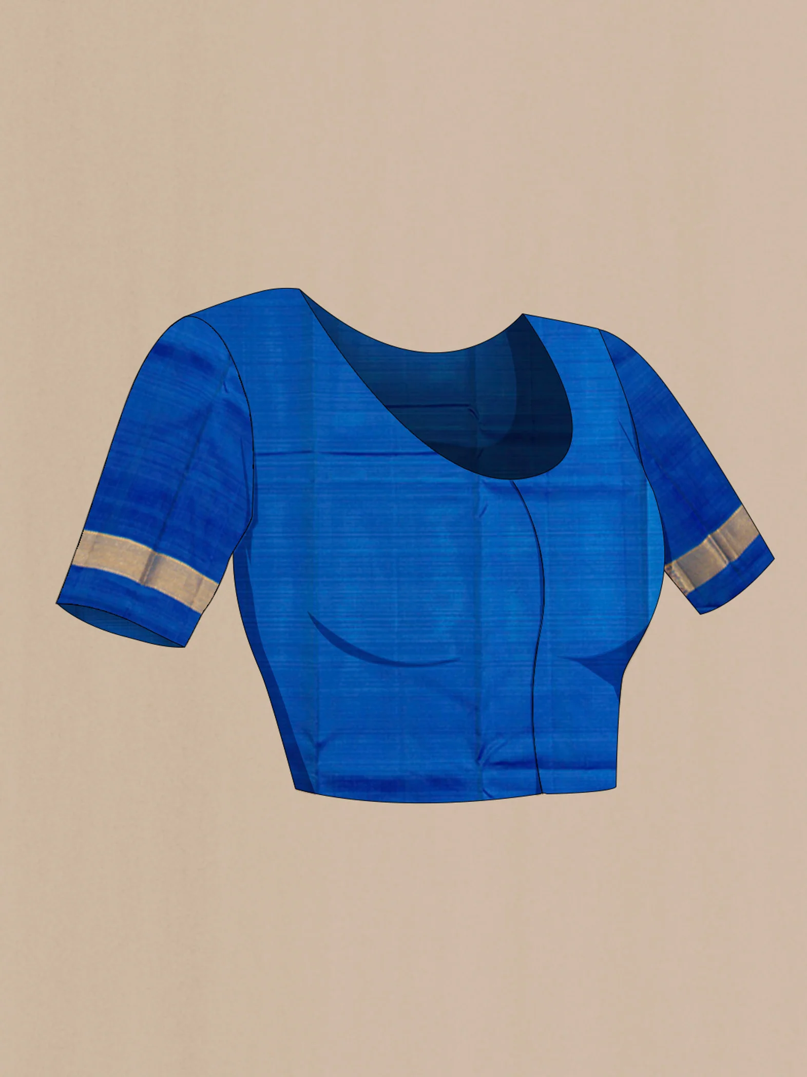 Blue Kanjivaram Silk Saree - Image 5