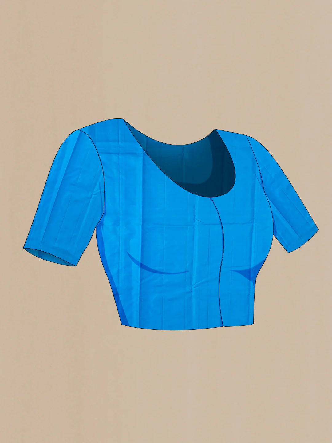 Blue Kanchipuram Silk Saree - Image 5