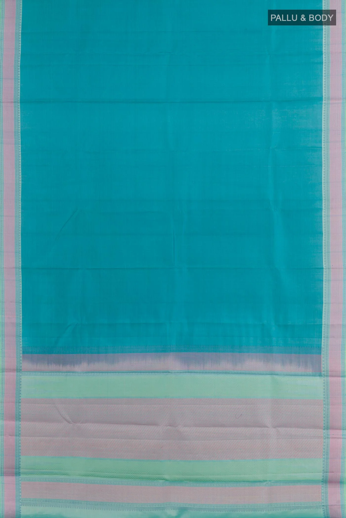 Blue Kanchipuram Silk Saree - Image 3
