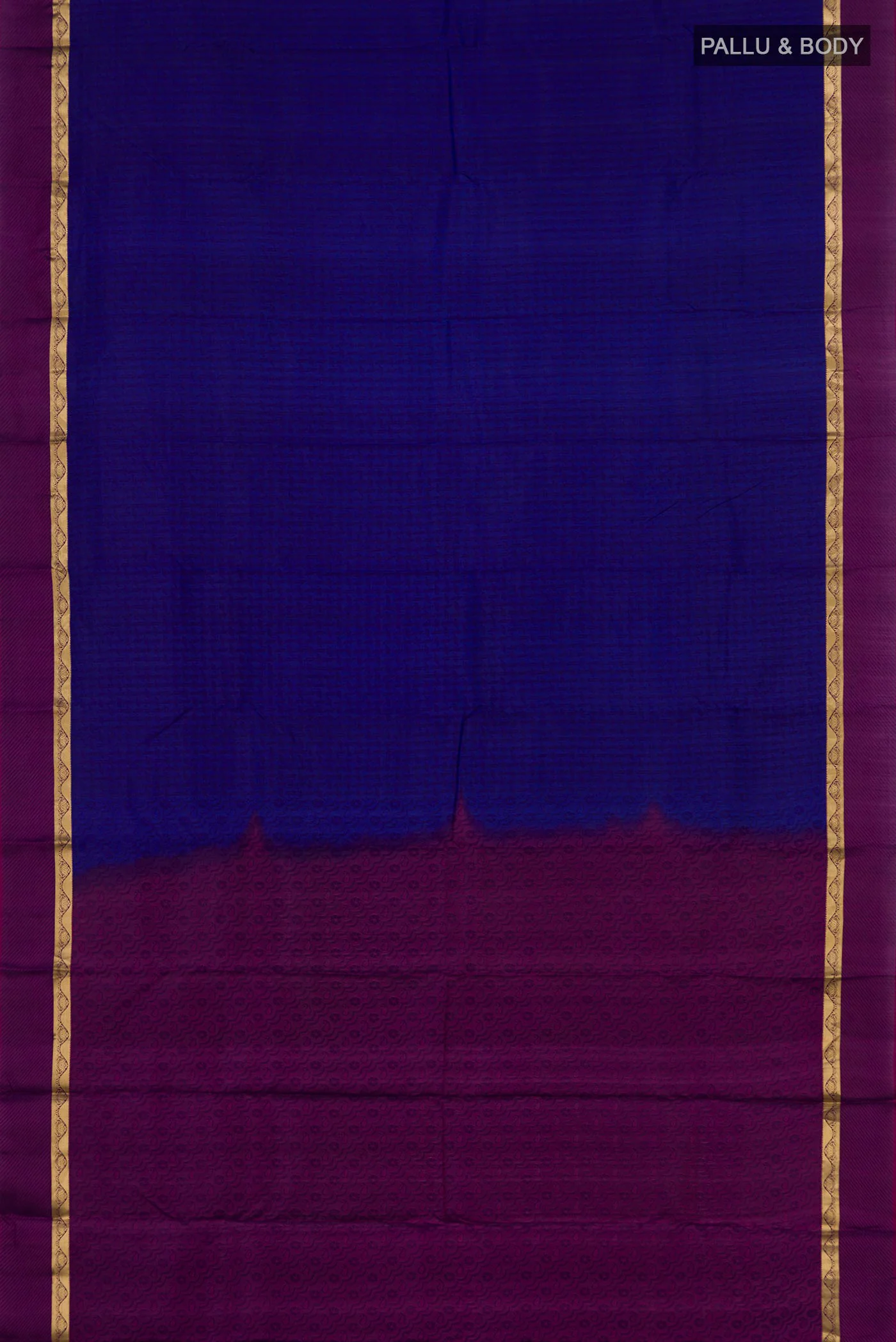 Blue Kanchipuram Silk Saree - Image 5