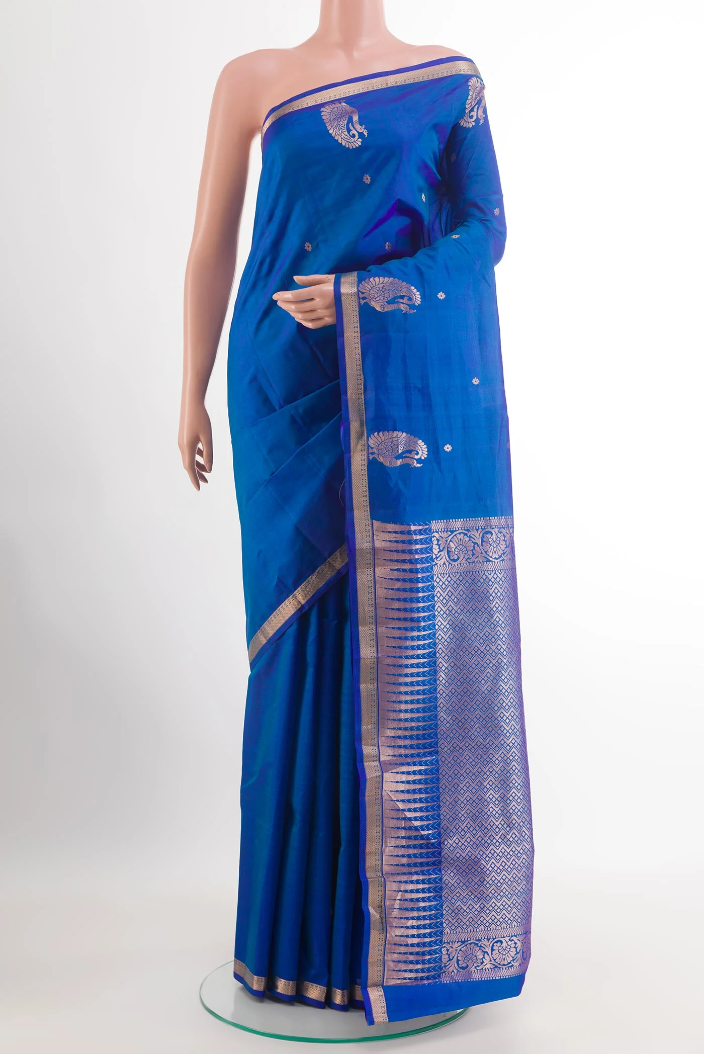 Royal Blue Kanchipuram Silk Saree