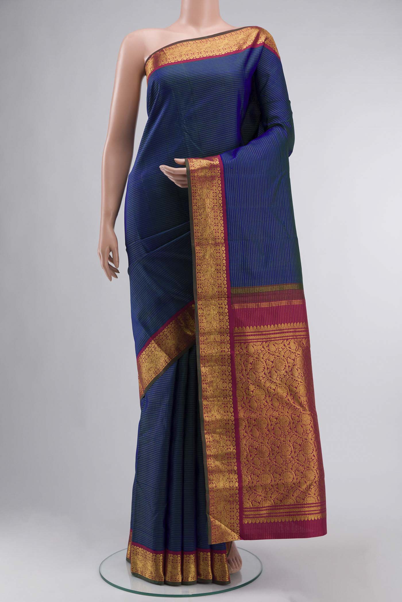 Blue Kanjivaram Silk Saree