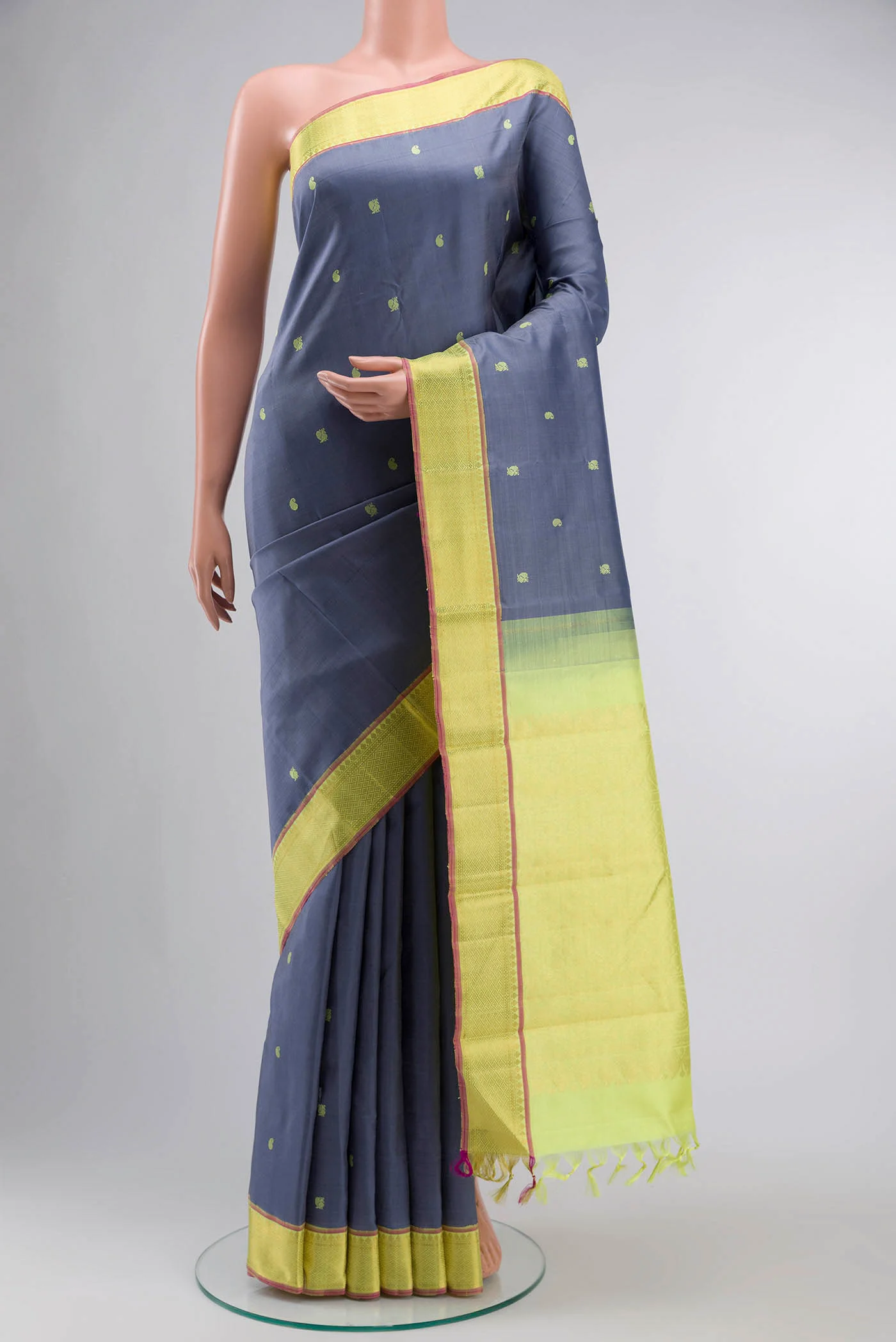Blue Kanjivaram Silk Saree