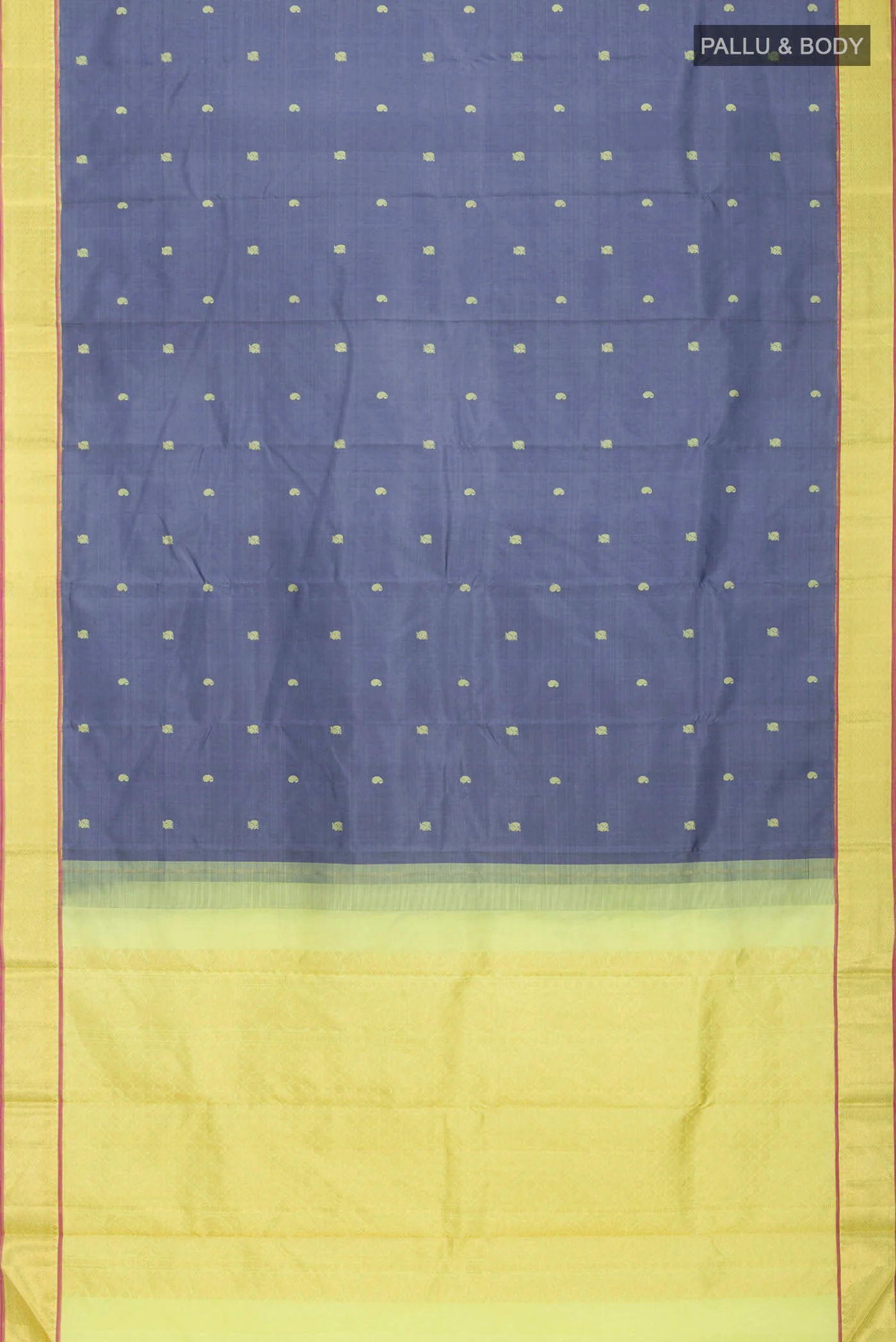 Blue Kanjivaram Silk Saree - Image 6