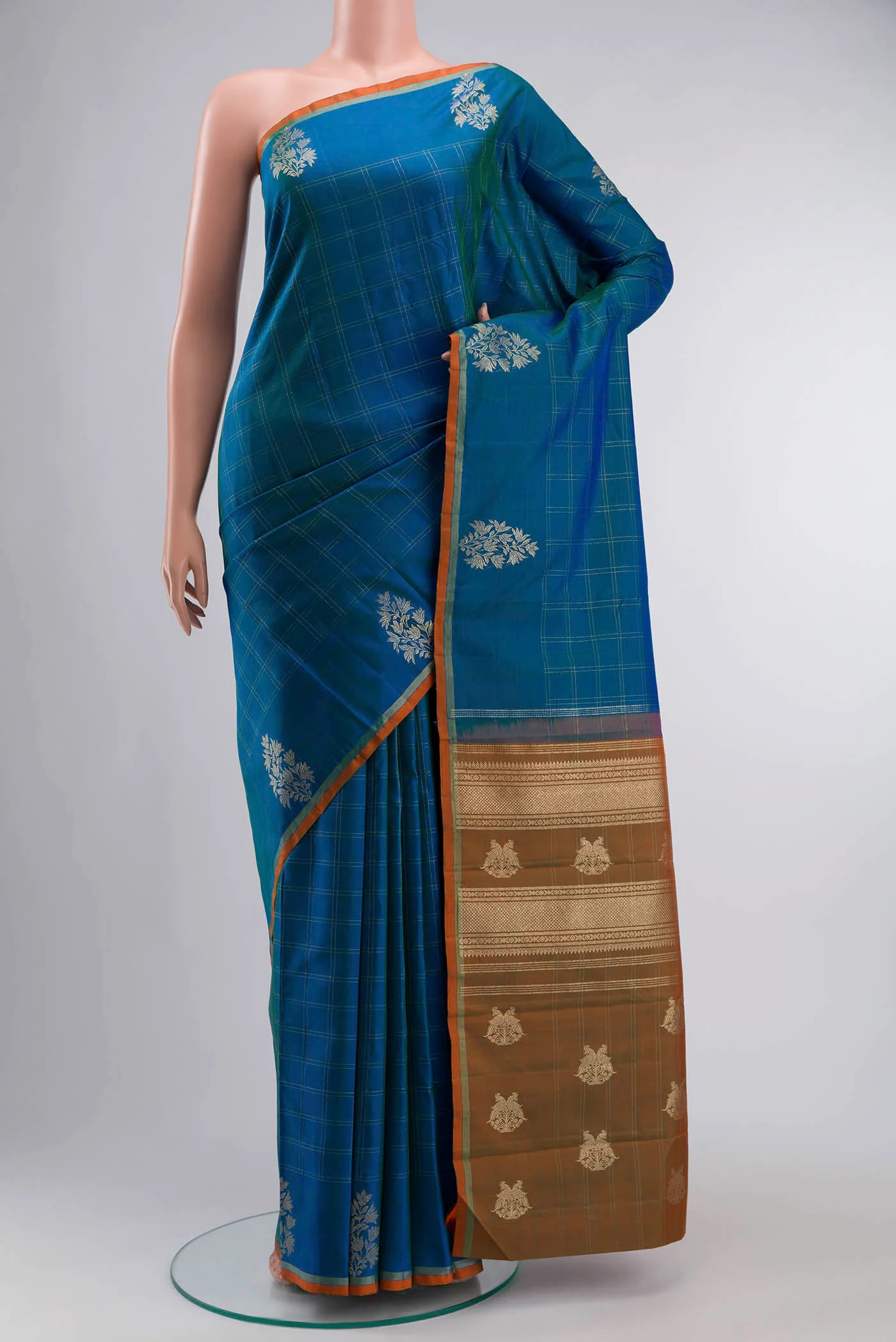 Blue Kanjivaram Silk Saree