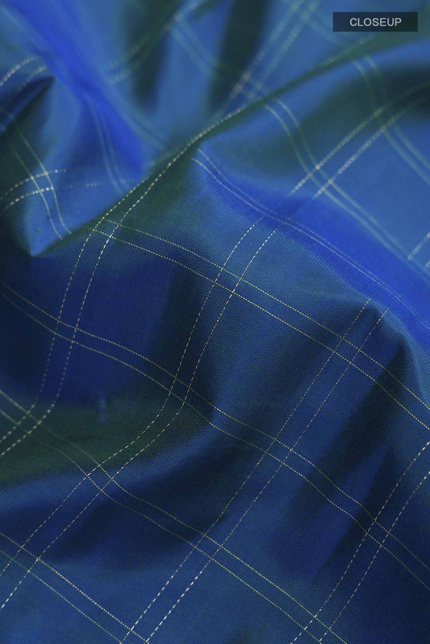 Blue Kanjivaram Silk Saree - Image 2