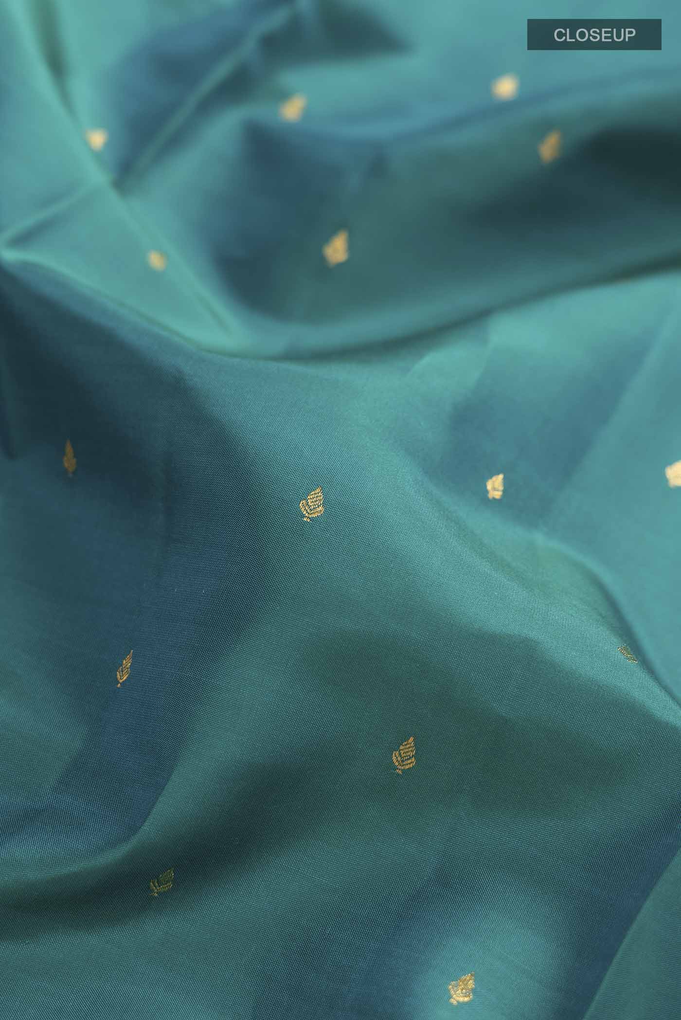 Blue Kanjivaram Silk Saree - Image 2