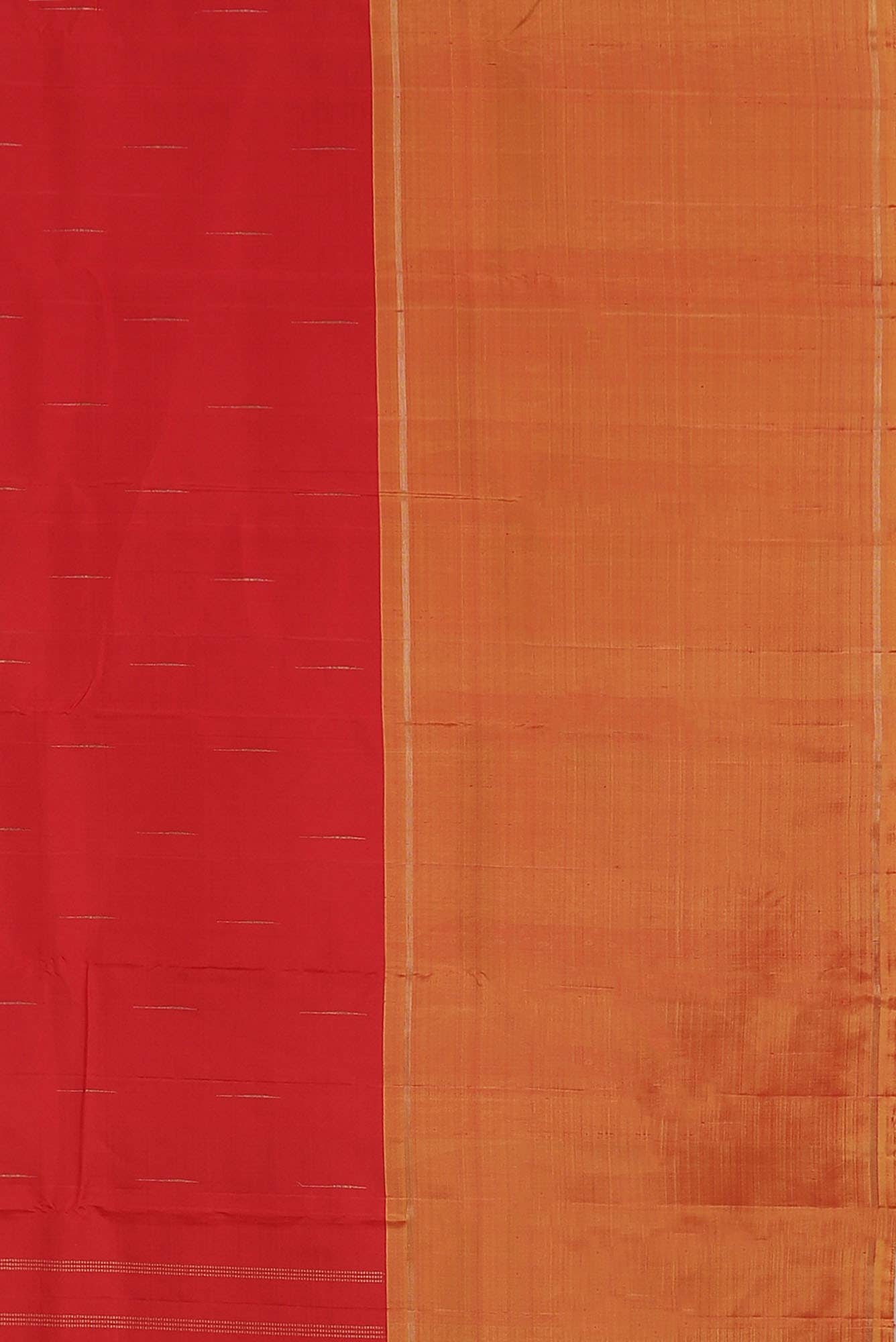 Pure Silk Pure Zari Red Kanjivaram Saree - Image 10