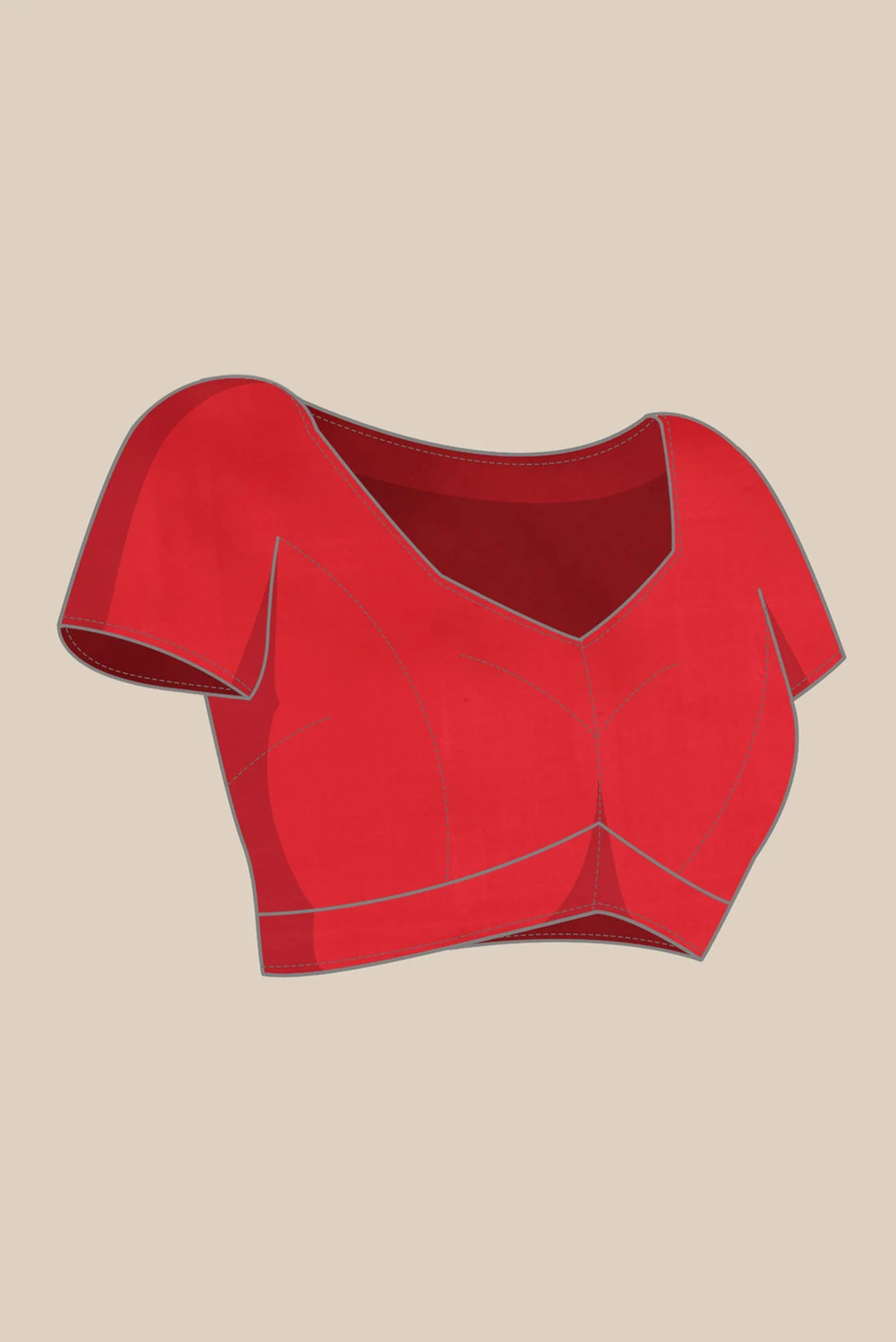 Pure Silk Pure Zari Red Kanjivaram Saree - Image 12