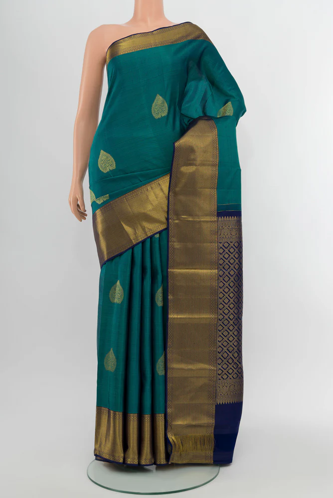 Blue Kanchipuram Silk Saree