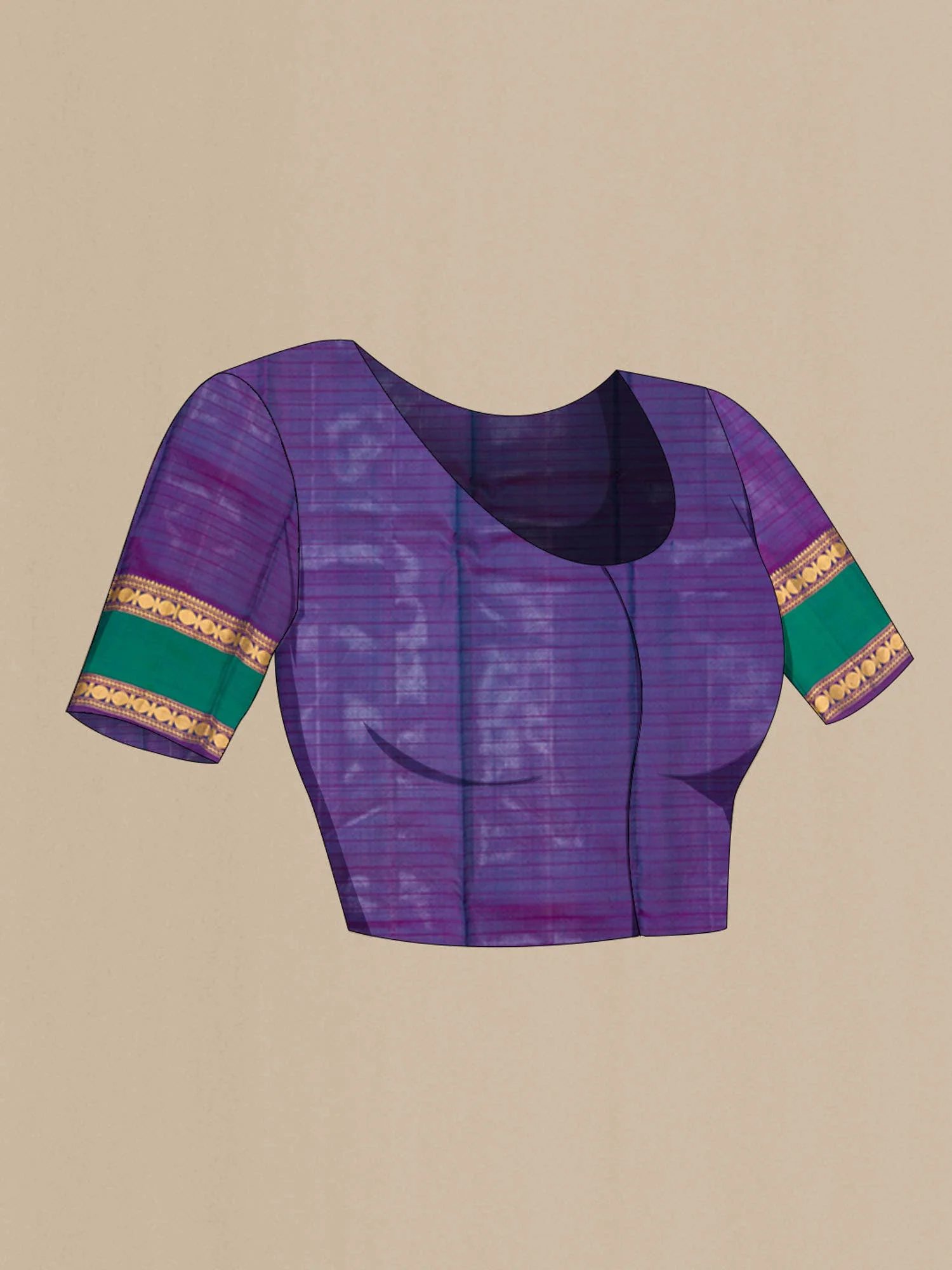 Blue Kanchipuram Silk Saree - Image 6