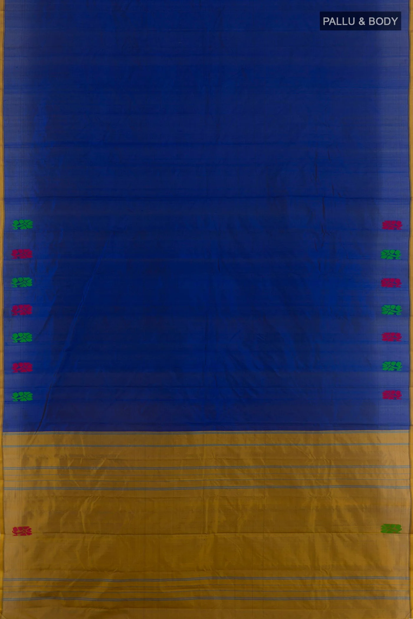 Blue Kanchipuram Silk Saree - Image 3