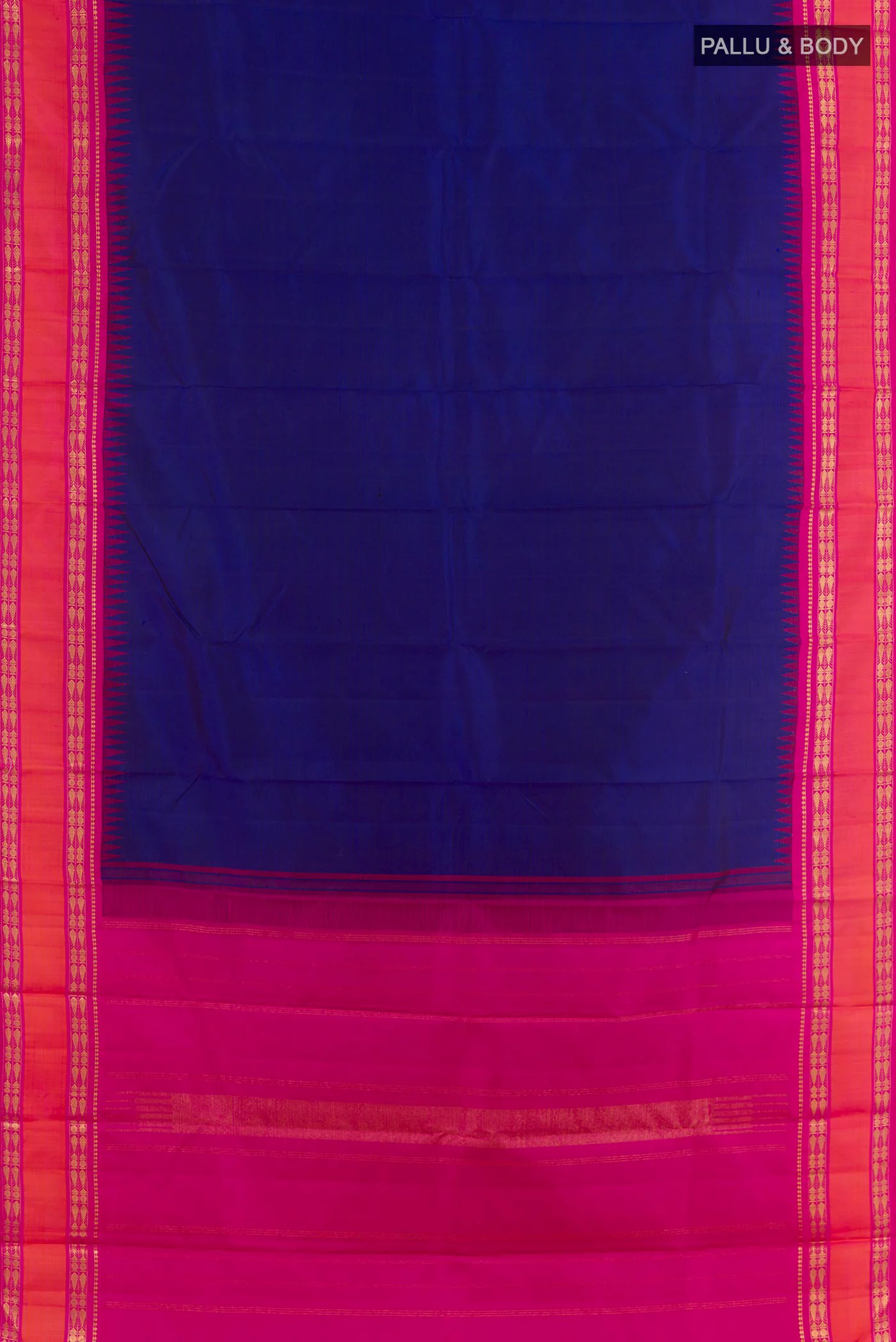 Blue Kanjivaram Silk Saree - Image 3