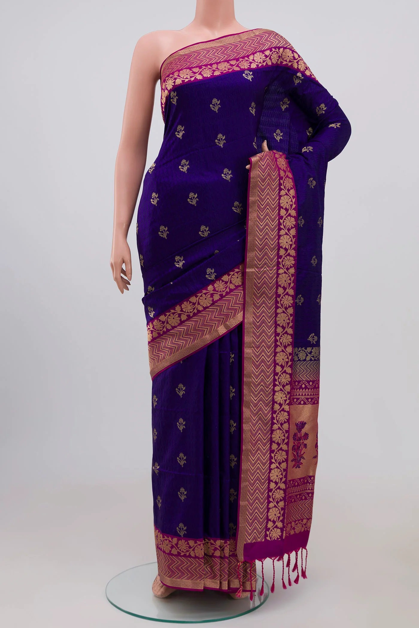 Blue Soft Silk Saree