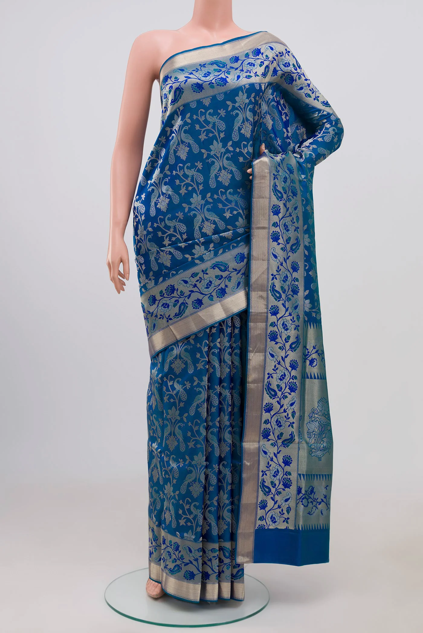 Blue Soft Silk Saree