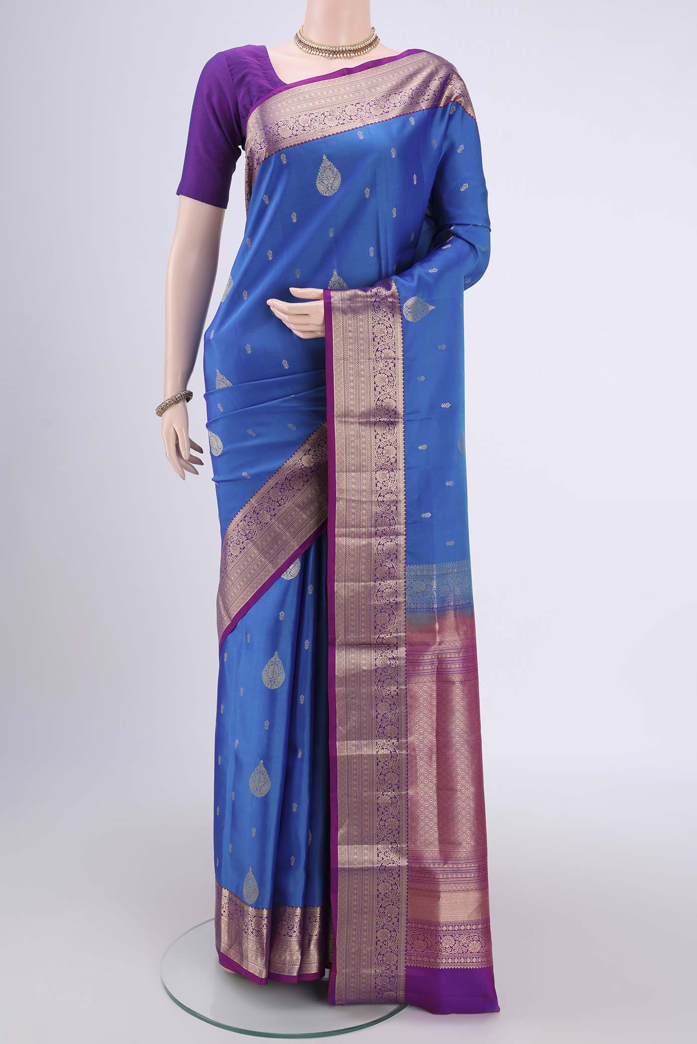 Blue Soft Silk Saree
