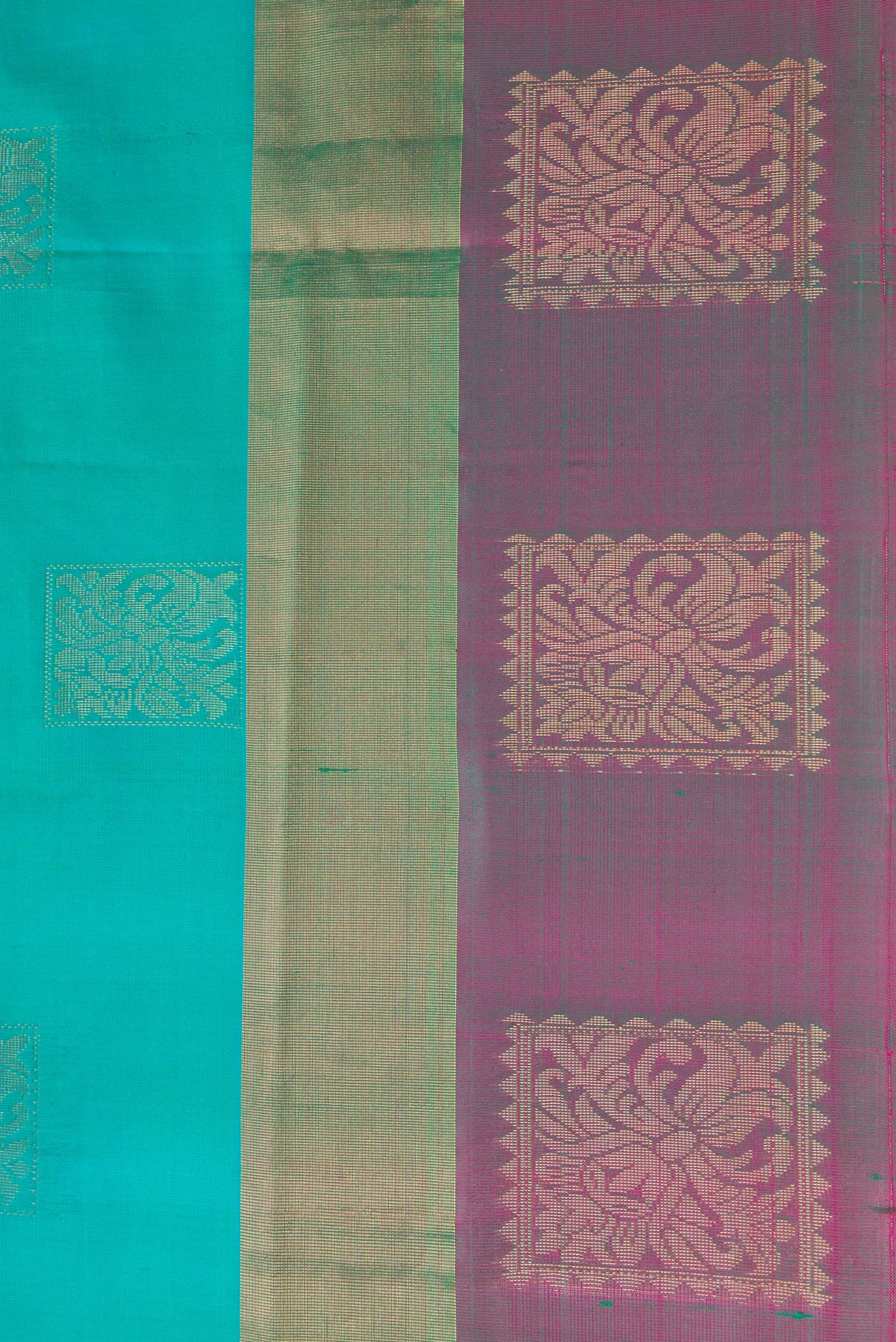 Blue Soft Silk Saree - Image 3