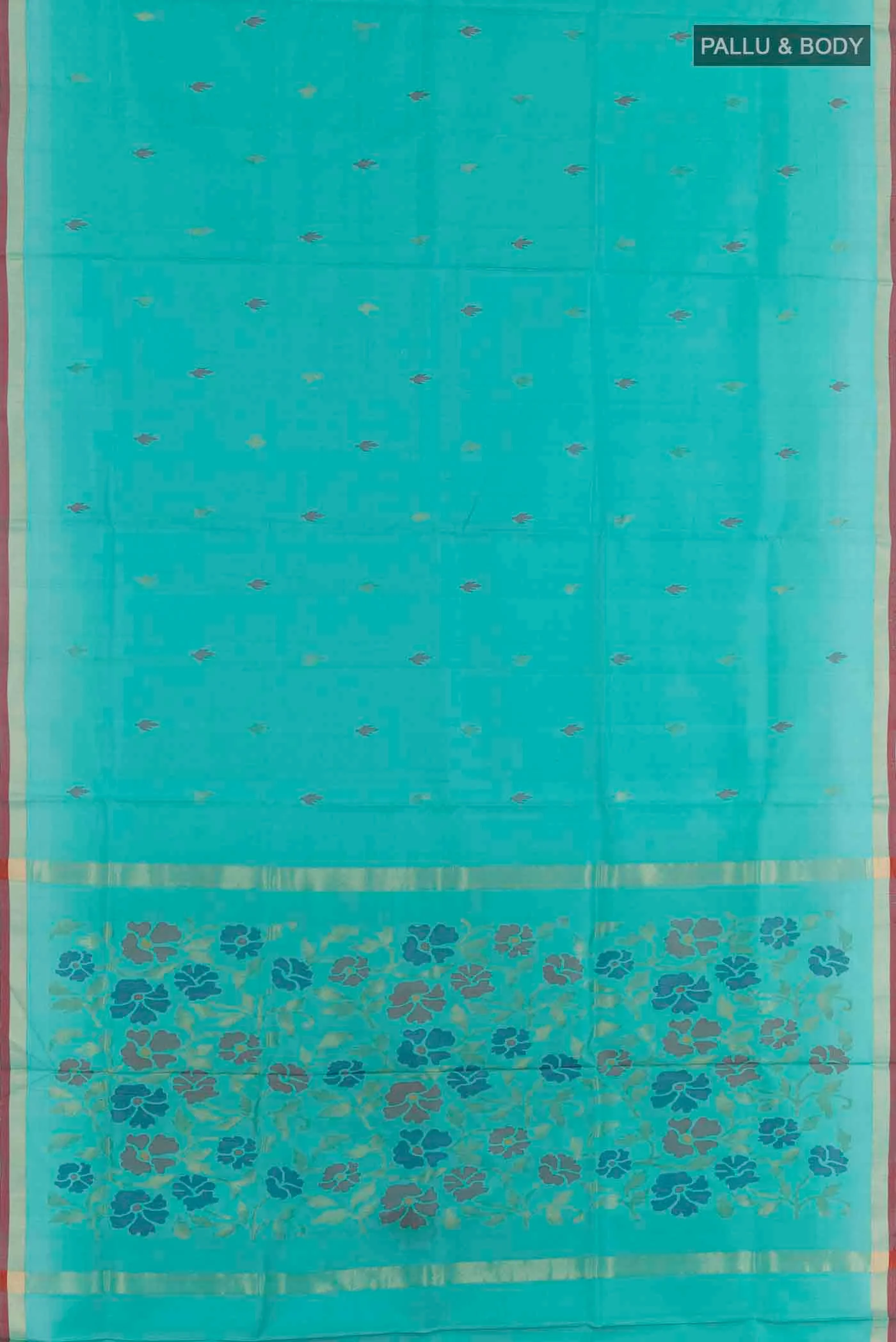 Blue Uppada Silk Saree - Image 3