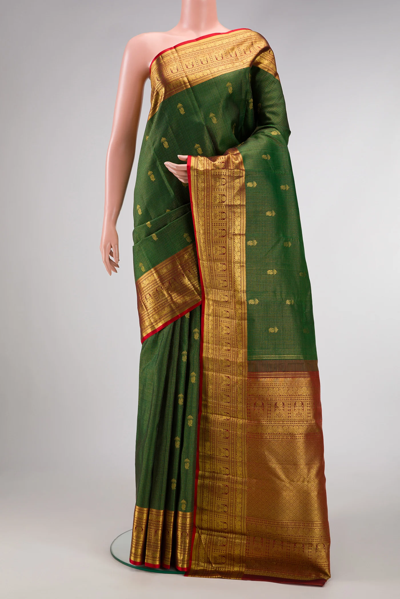 Green Kanchipuram Silk Saree