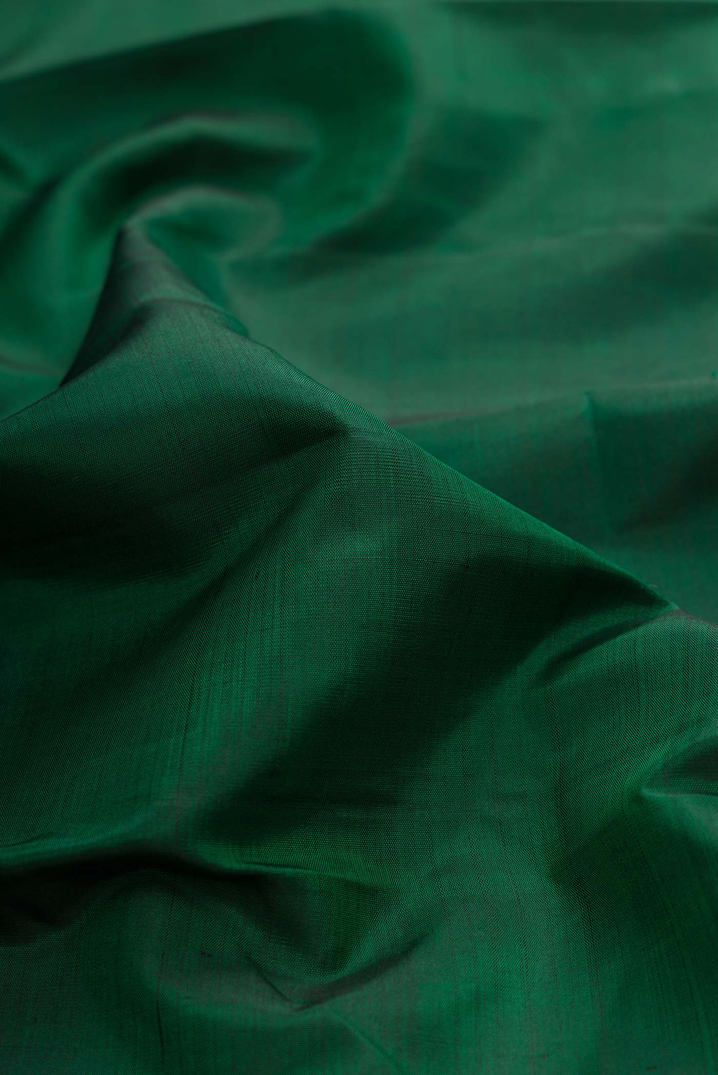 Bottle Green Dual Tone Kanchipuram Silk Saree - Image 2