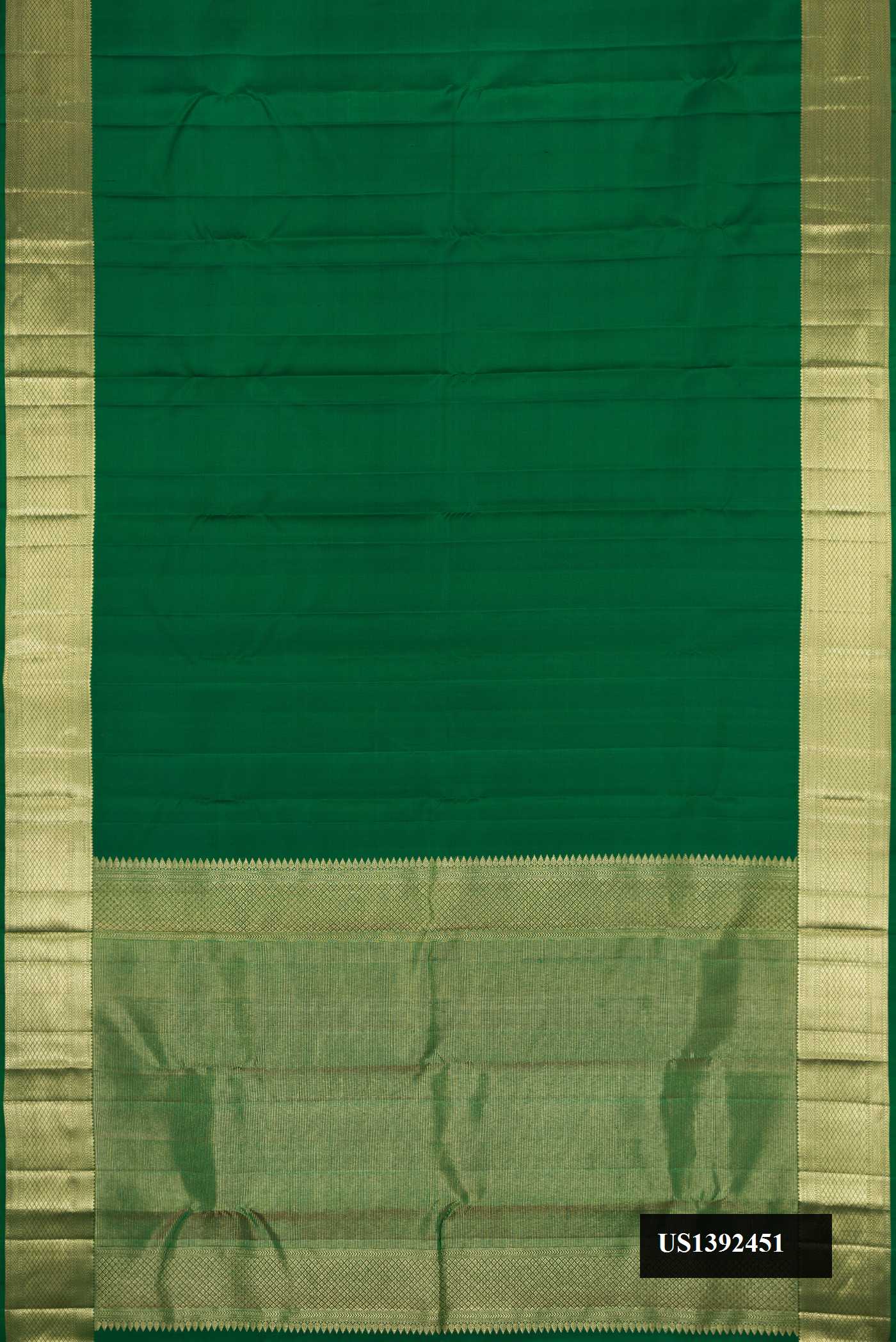 Bottle Green Dual Tone Kanchipuram Silk Saree
