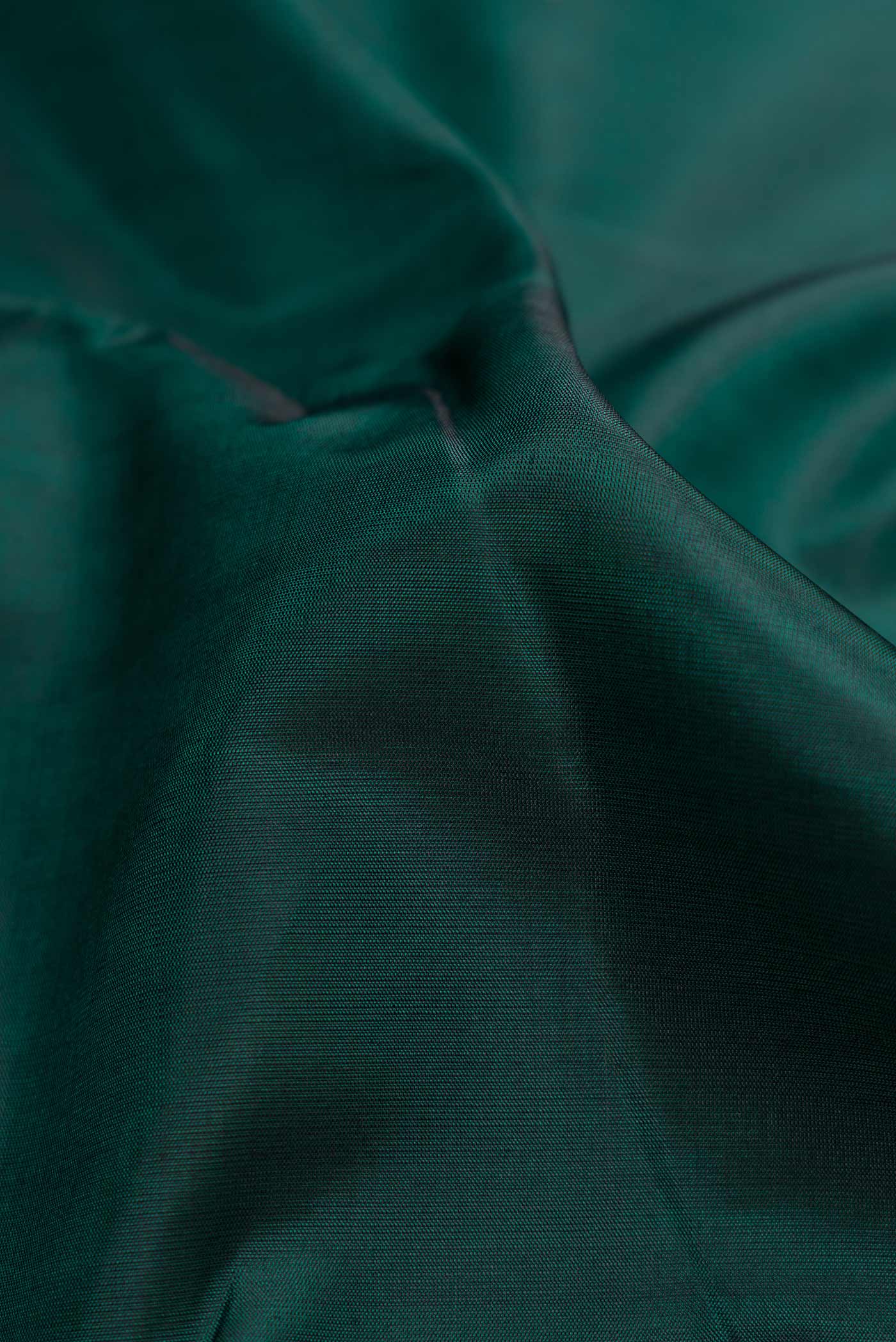 Bottle Green Kanchipuram Silk Saree - Image 2