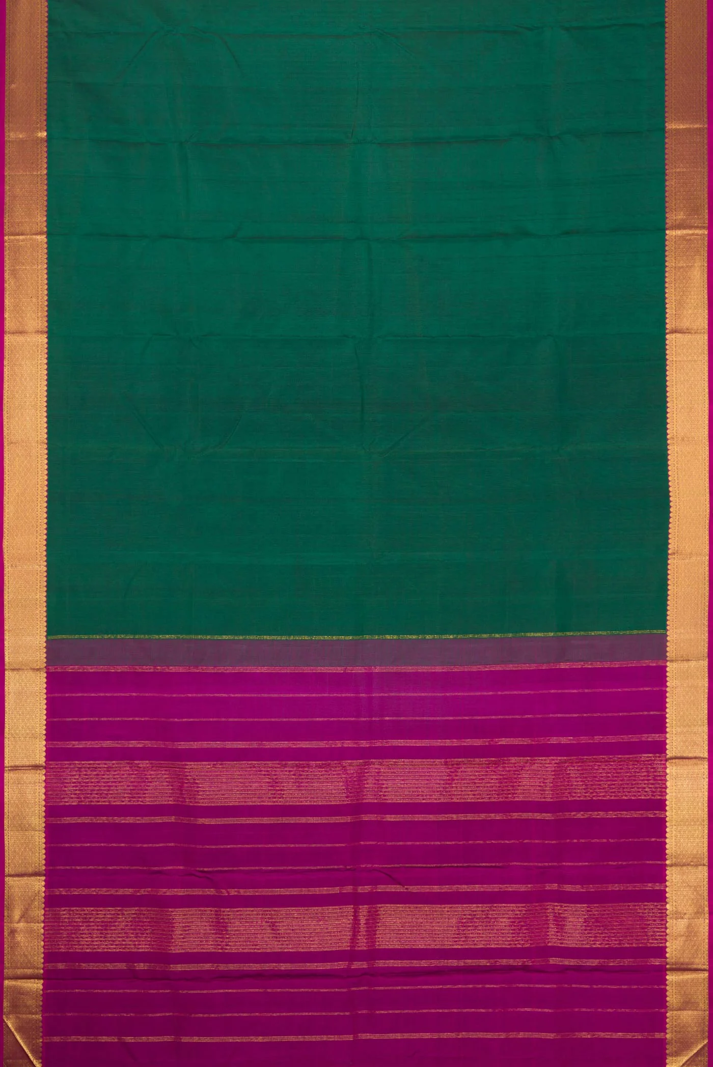 Teal Kanchipuram Silk Saree - Image 6