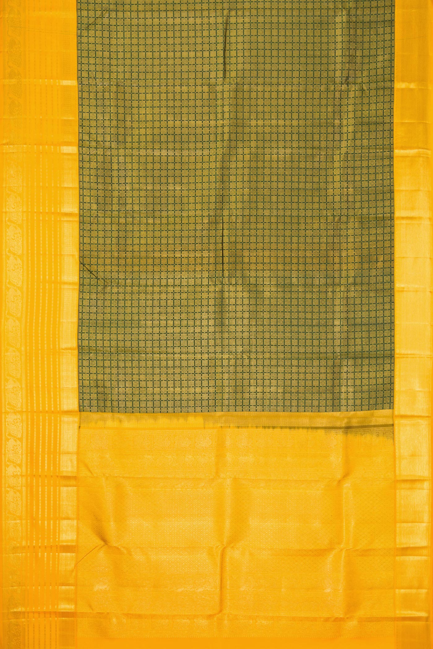 Bottle Green Kanjivaram Silk Saree - Image 6