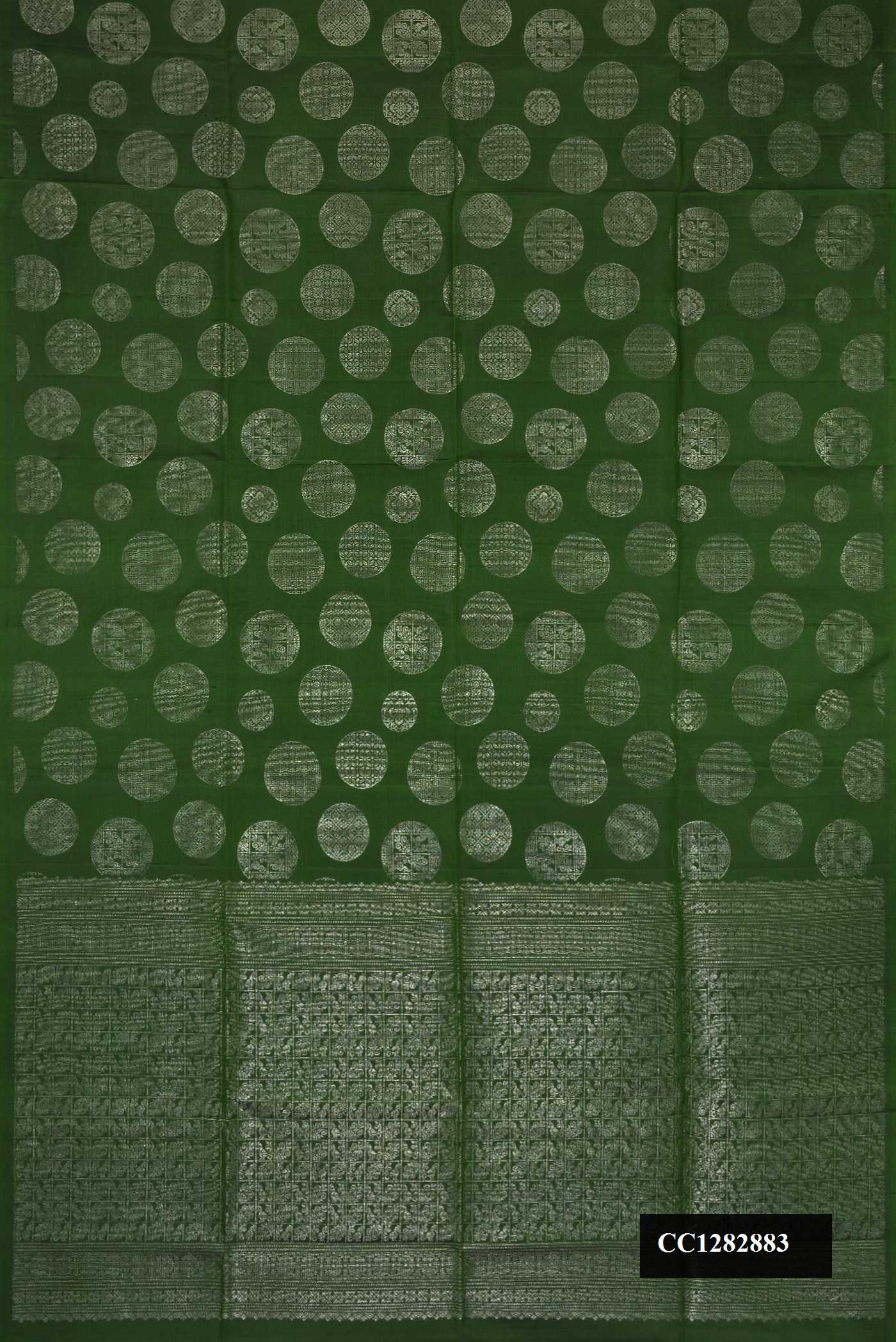 Bottle Green Dual Tone Soft Silk Saree