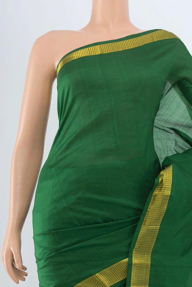 Green Kanjivaram Silk Saree - Image 2