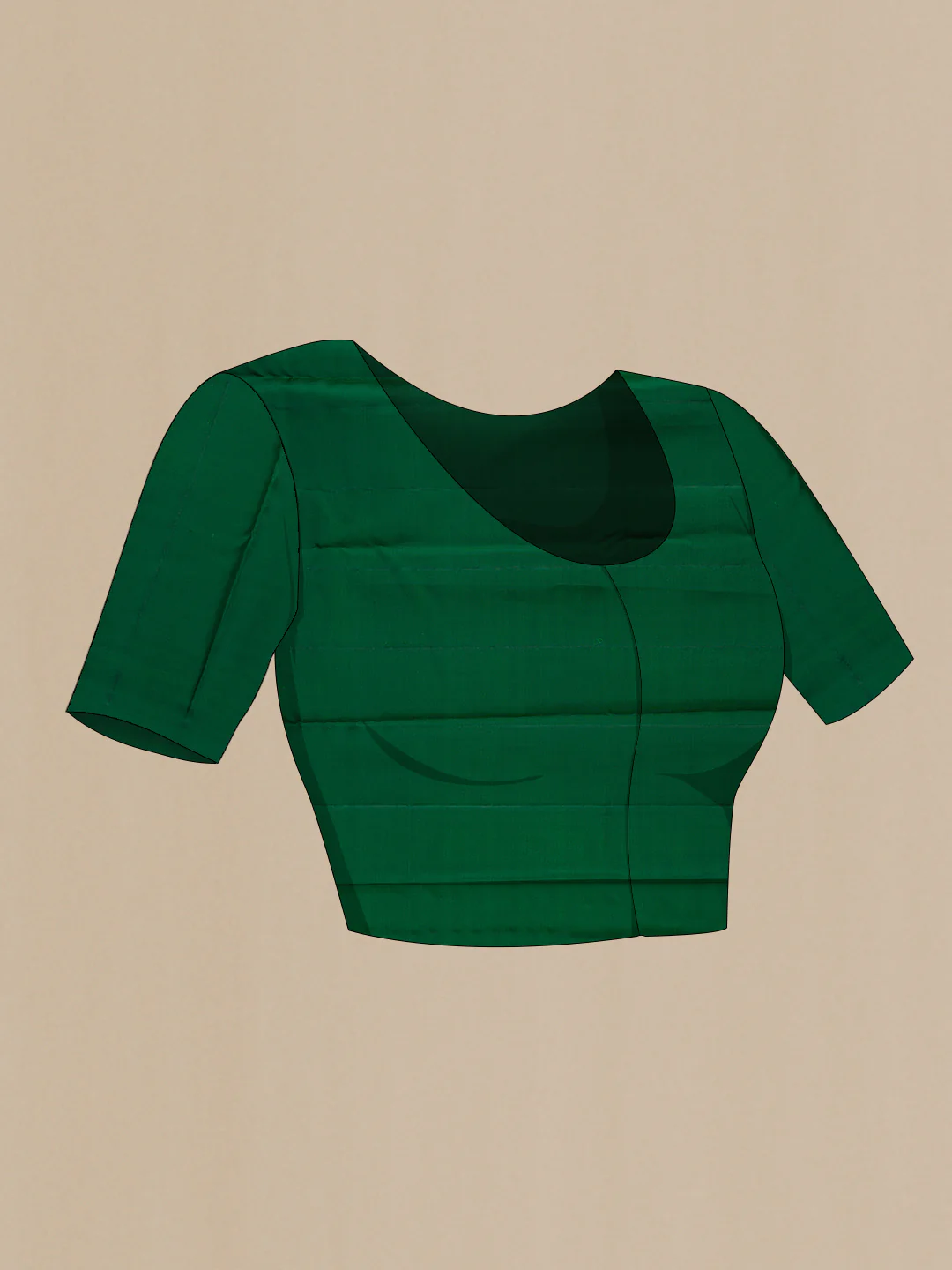 Bottle Green Kanjivaram Silk Saree - Image 5
