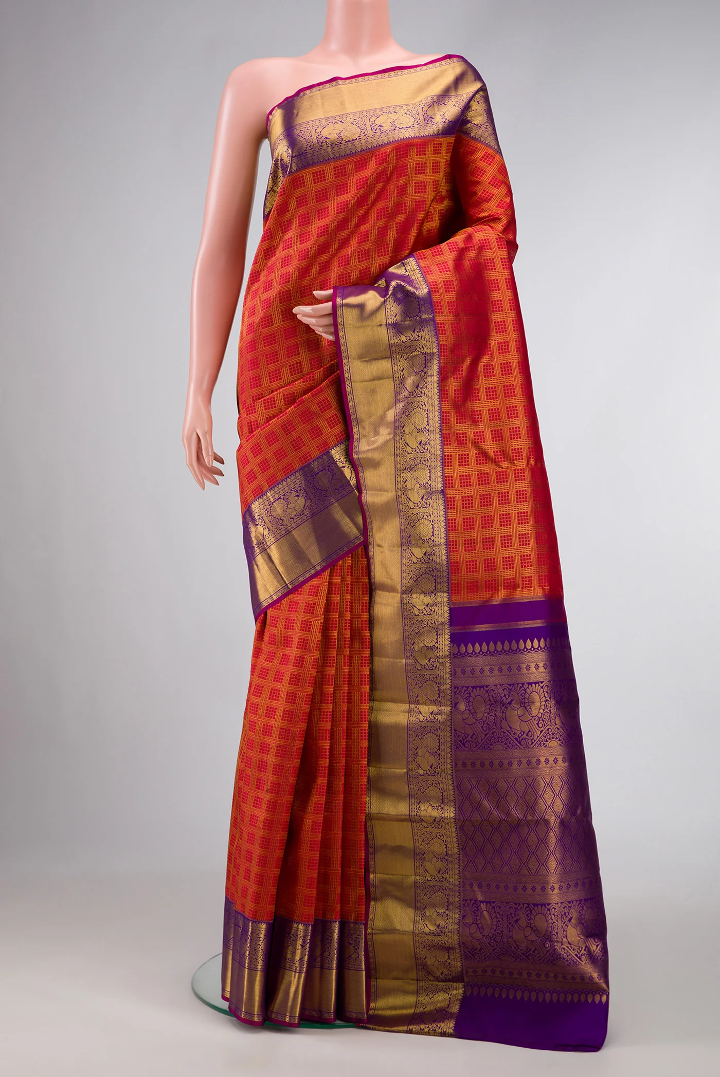 Red Kanchipuram Silk Saree