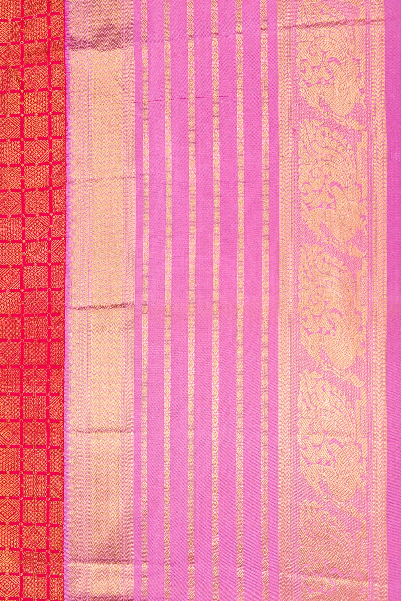 Pink Kanjivaram Silk Saree - Image 3
