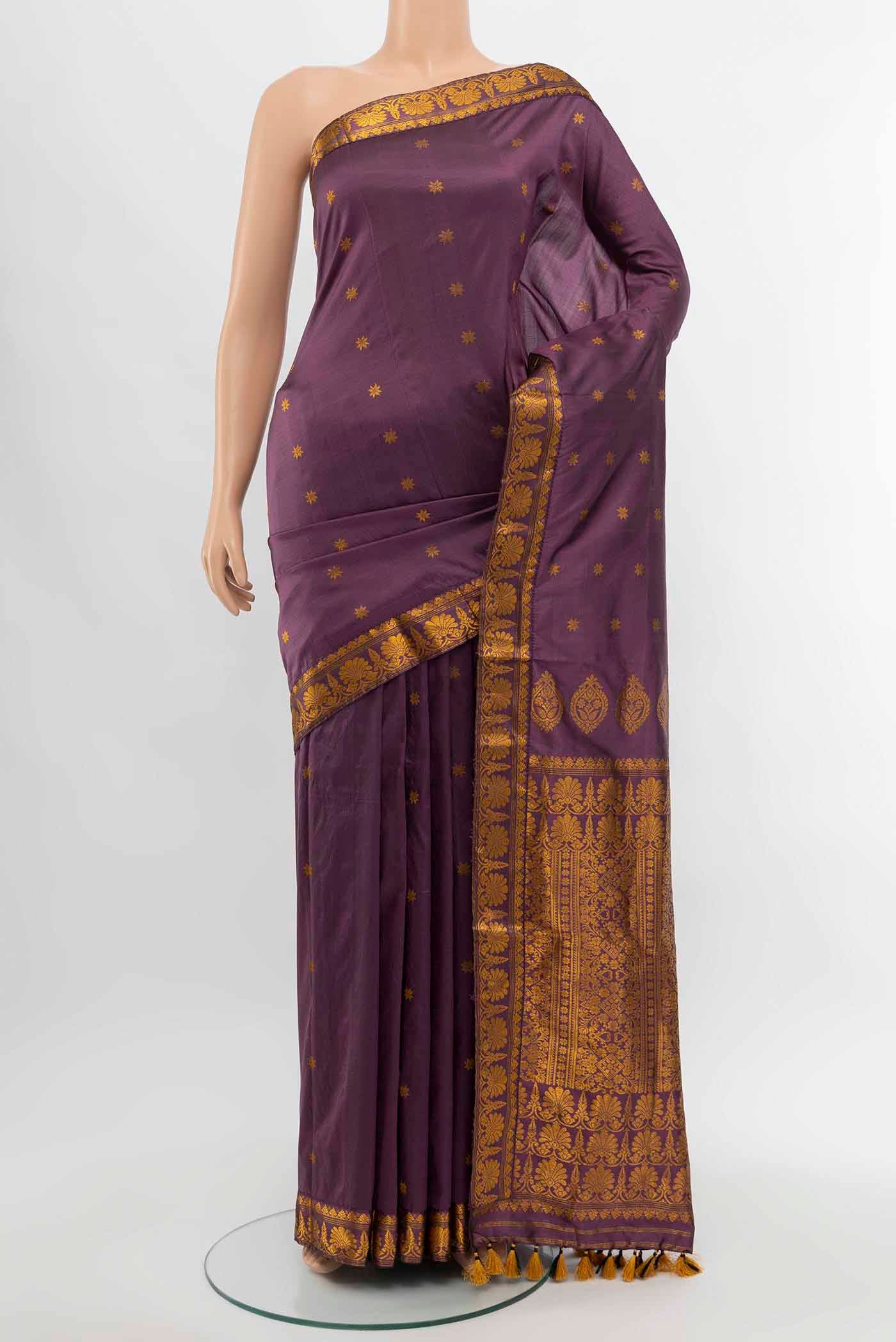 Bronze Assam Silk Saree
