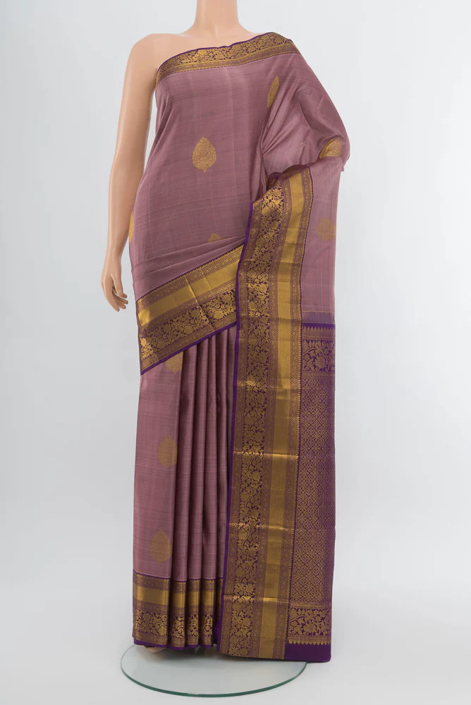 Mauve Kanchipuram Silk Saree