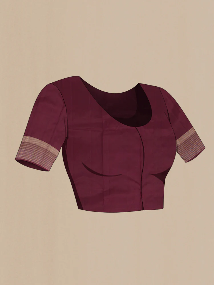 Rust Kanjivaram Silk Saree - Image 4