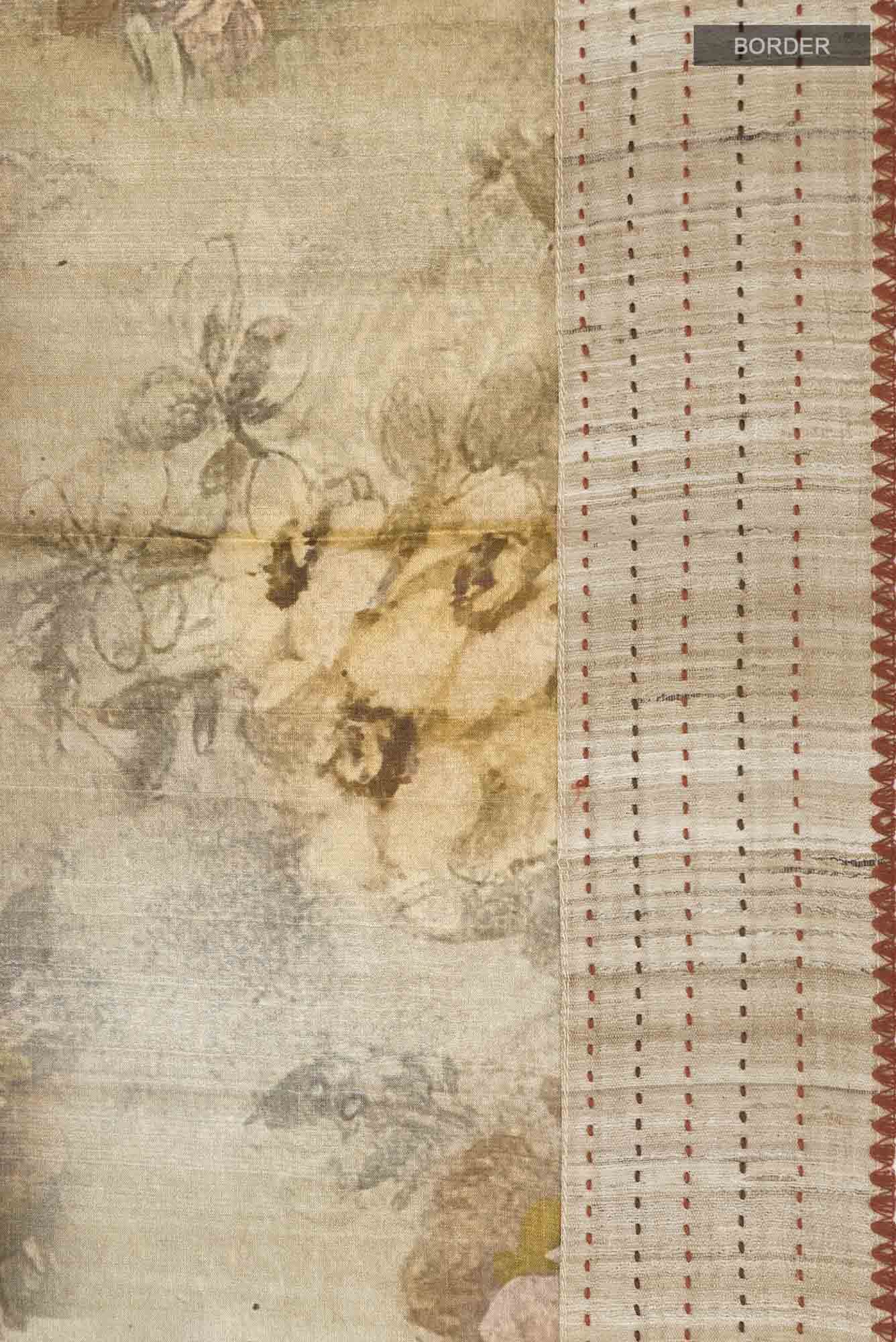 Brown Bhagalpuri Tussar Silk Saree - Image 4