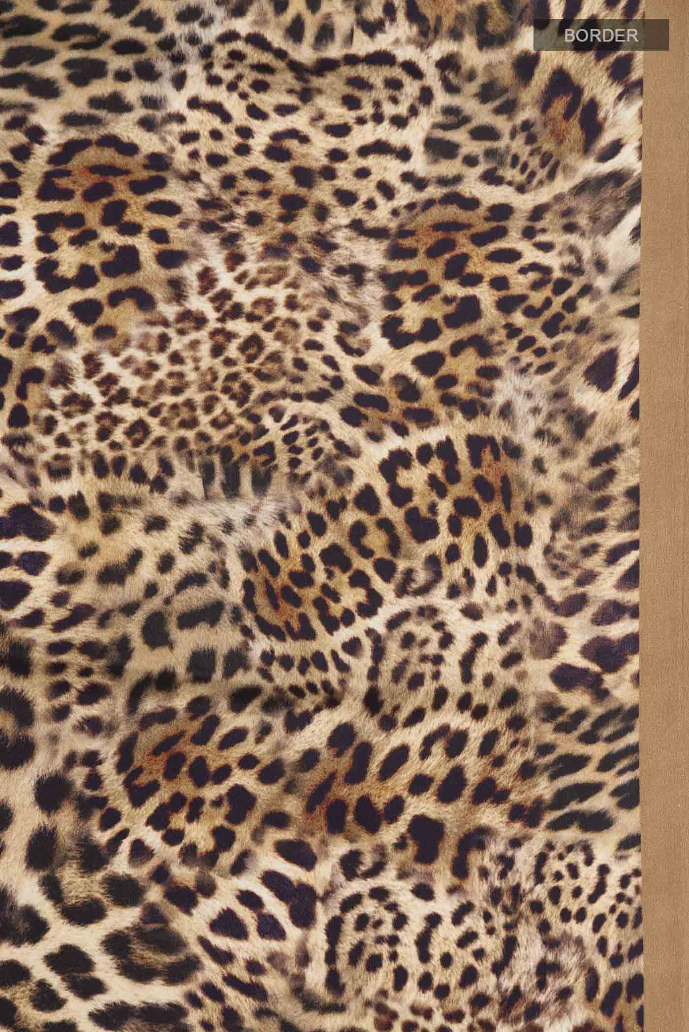 Brown Crepe Saree - Image 3