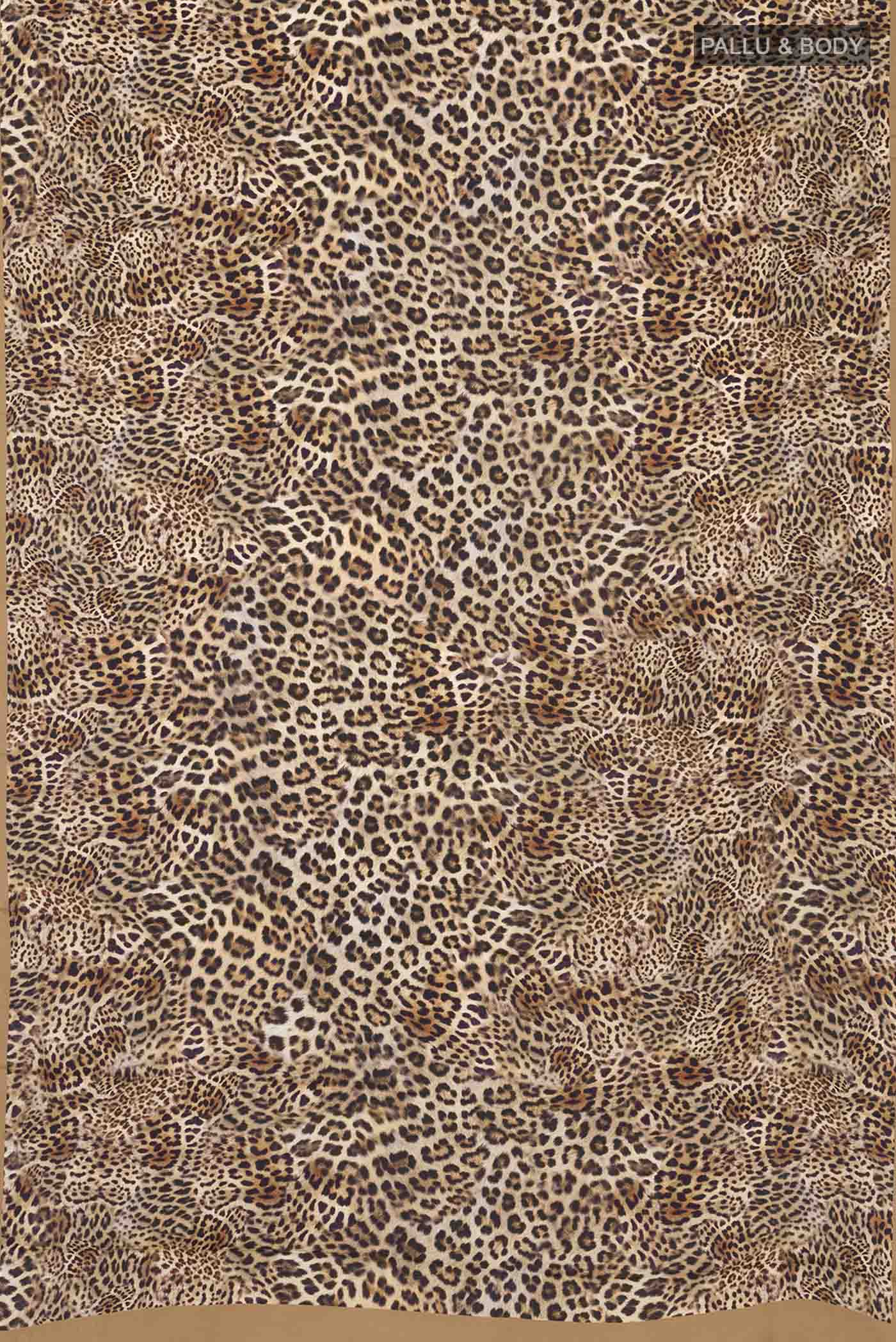 Brown Crepe Saree - Image 5