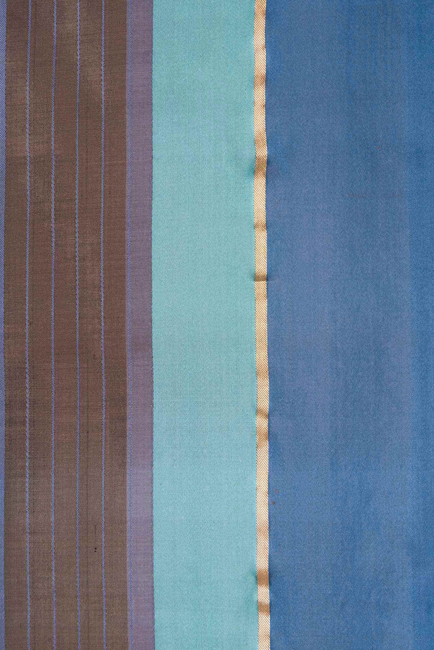 Brown Dual Tone Banarasi Silk Saree - Image 5