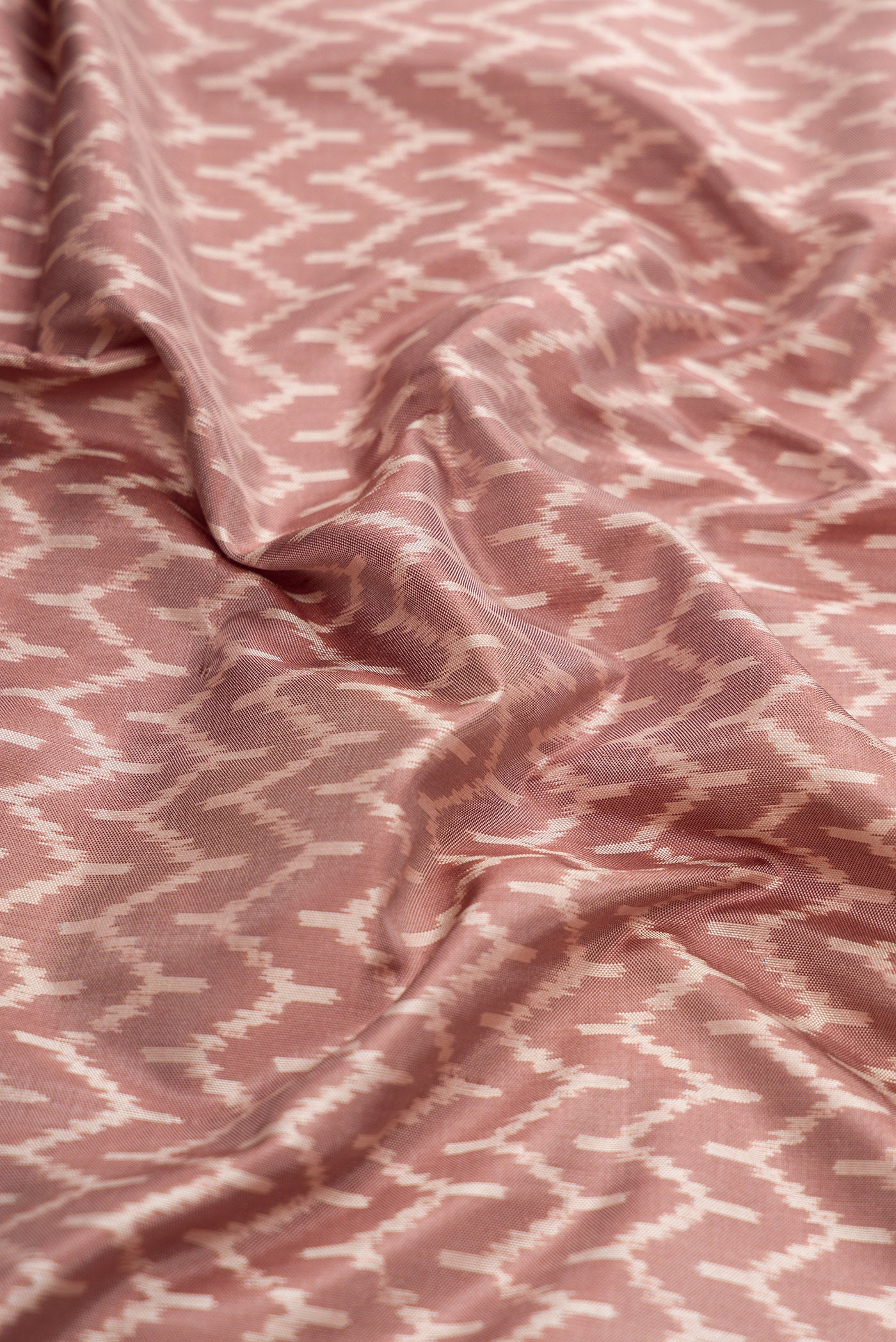 Mauve Pochampally Silk Saree - Image 2