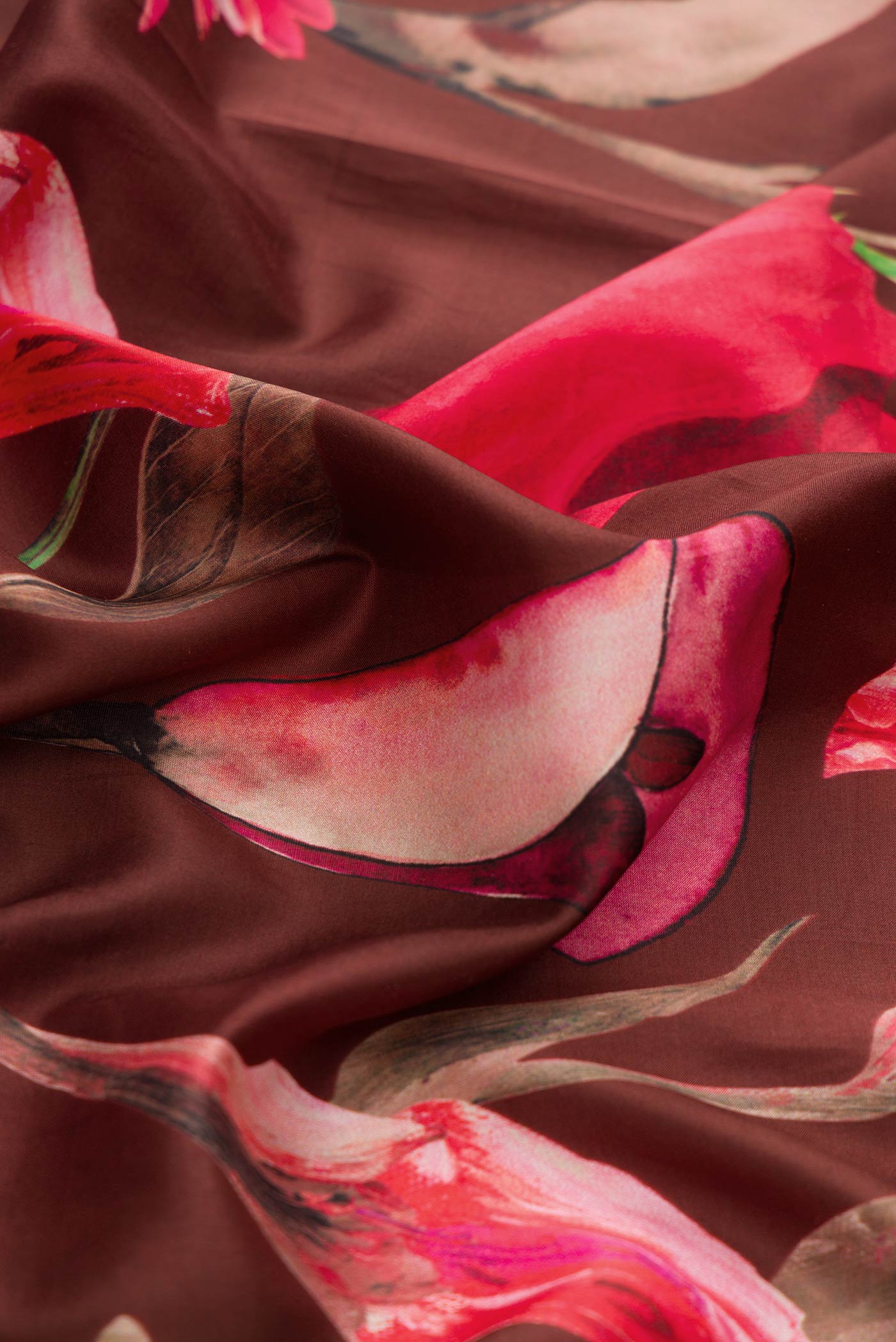 Brown Dual Tone Kanchipuram Silk Saree - Image 2