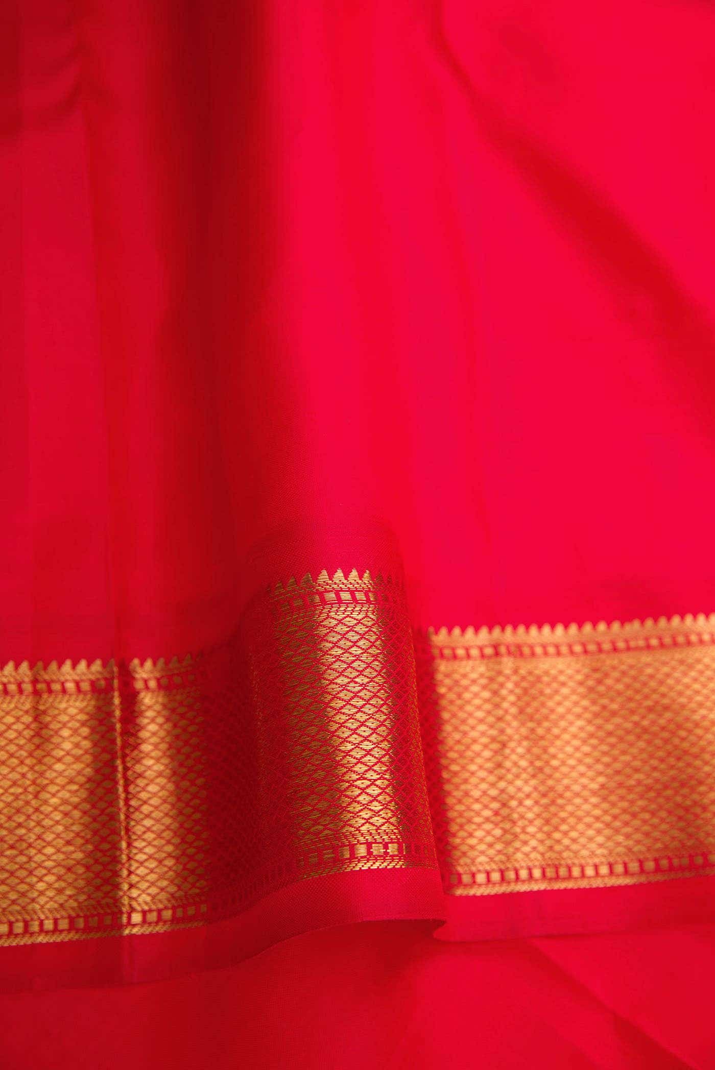 Brown Dual Tone Kanchipuram Silk Saree - Image 6