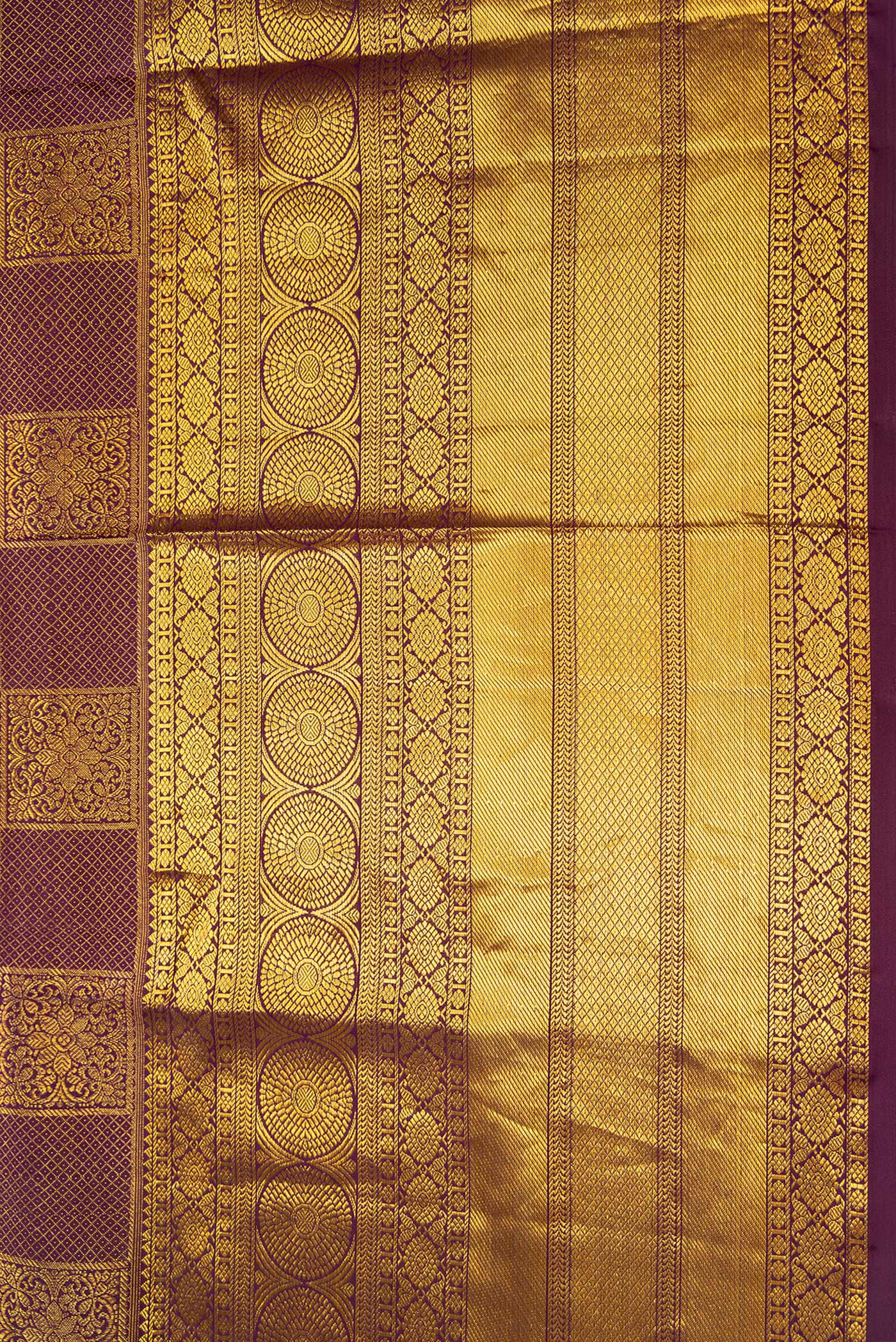 Purple Kanjivaram Silk Saree - Image 3