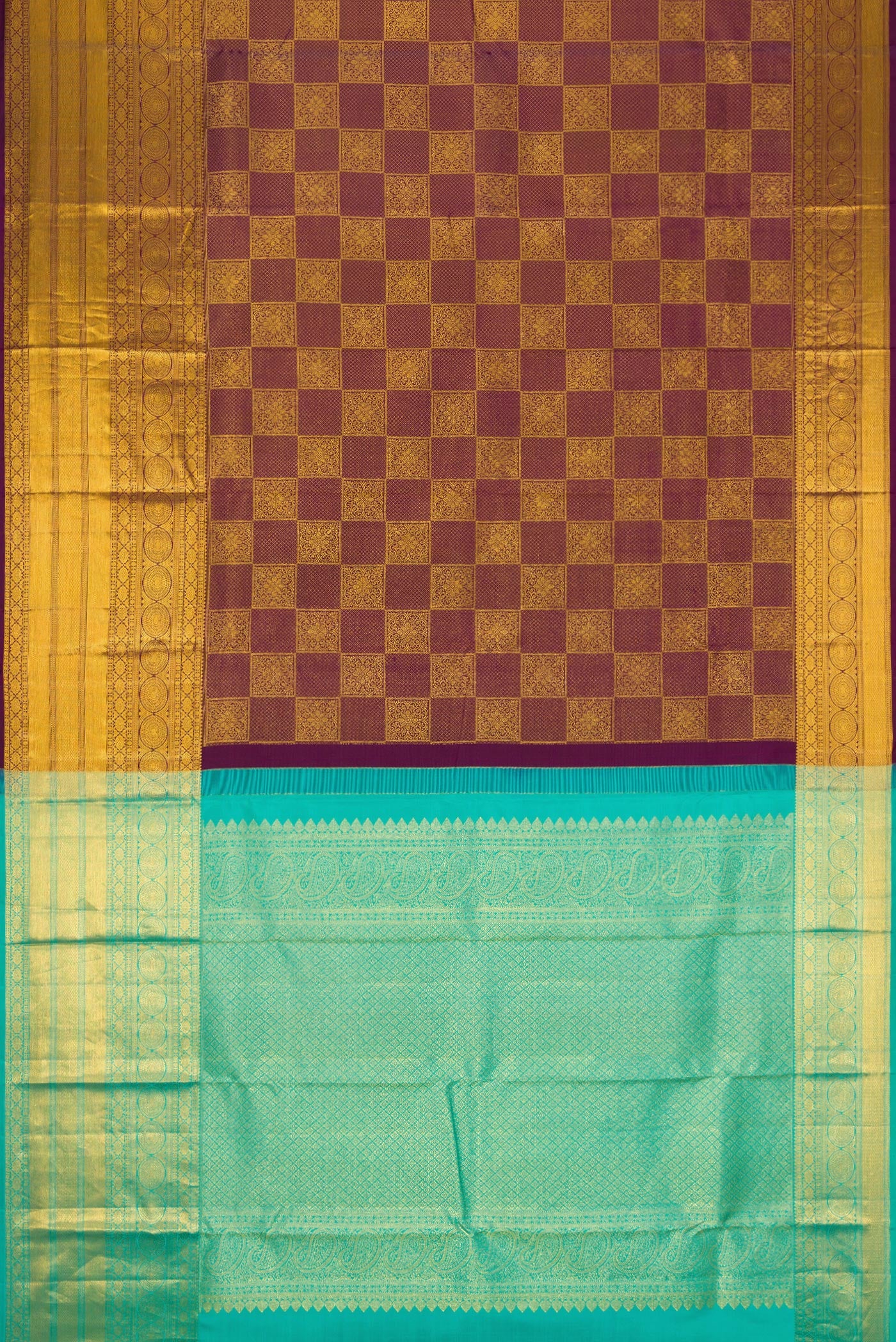 Purple Kanjivaram Silk Saree - Image 6