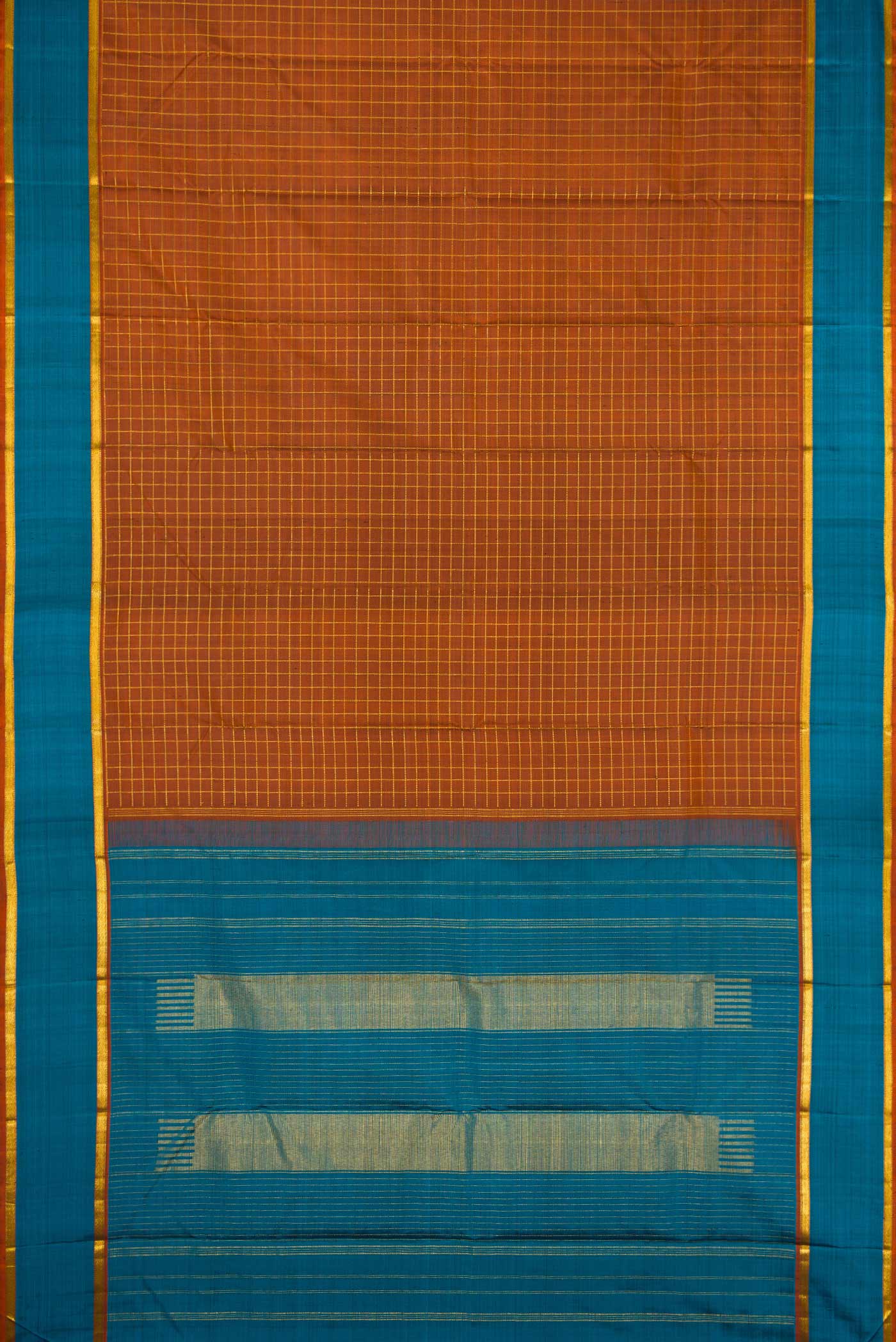 Brown Kanjivaram Silk Saree - Image 6