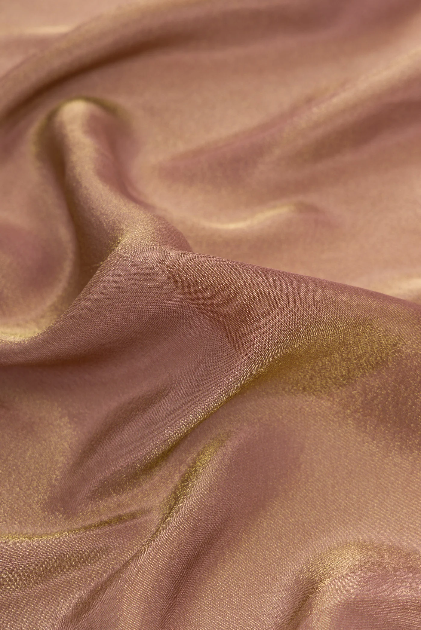 Brown Dual Tone Mysore Georgette Saree - Image 2