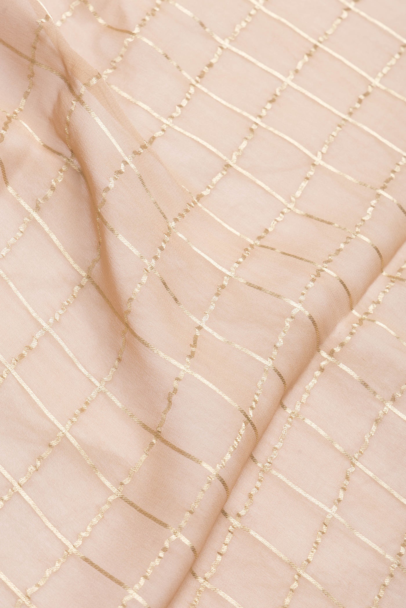 Dark Beige Mysore Georgette Saree - Image 2