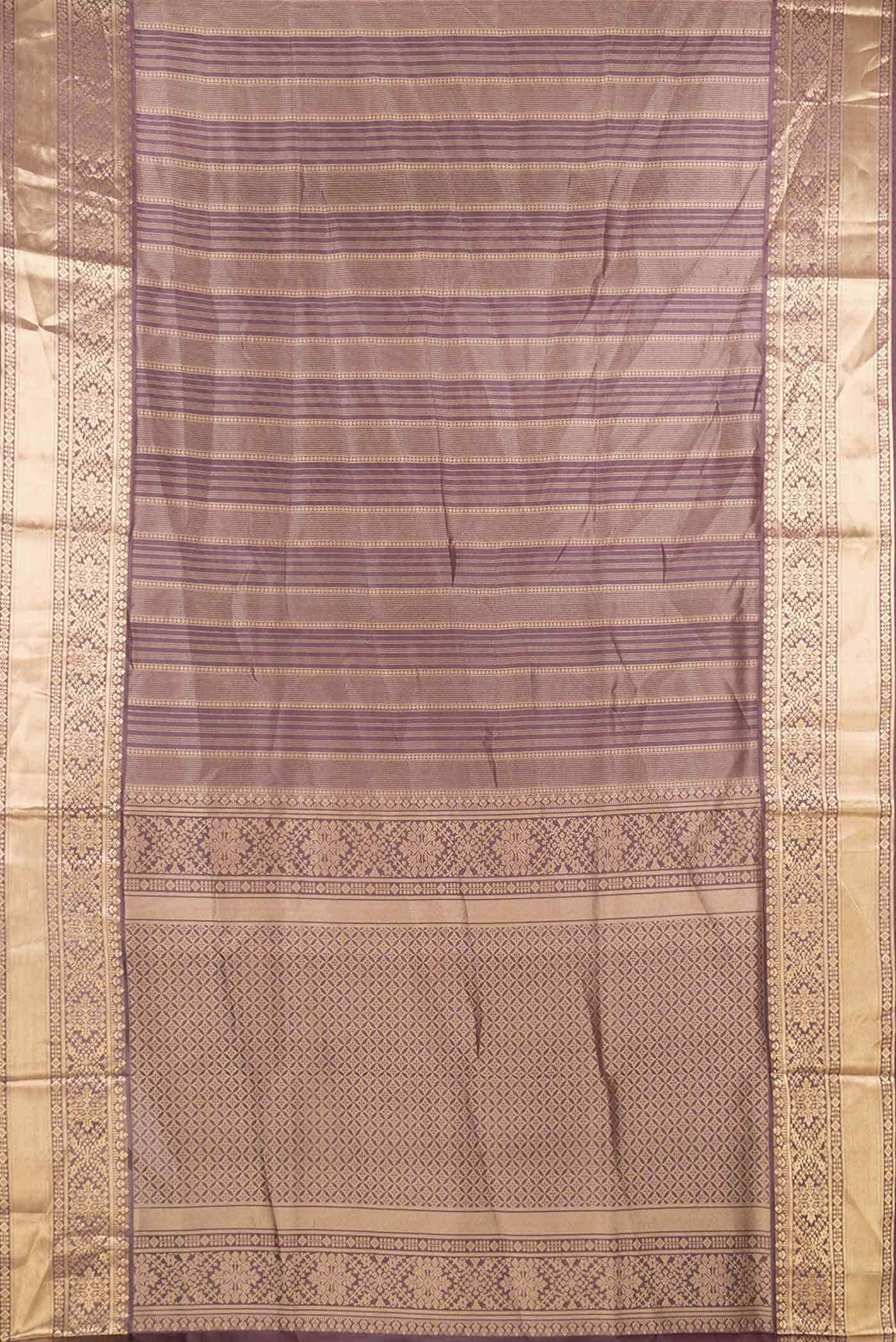 Brown Dual Tone Soft Silk Saree - Image 4